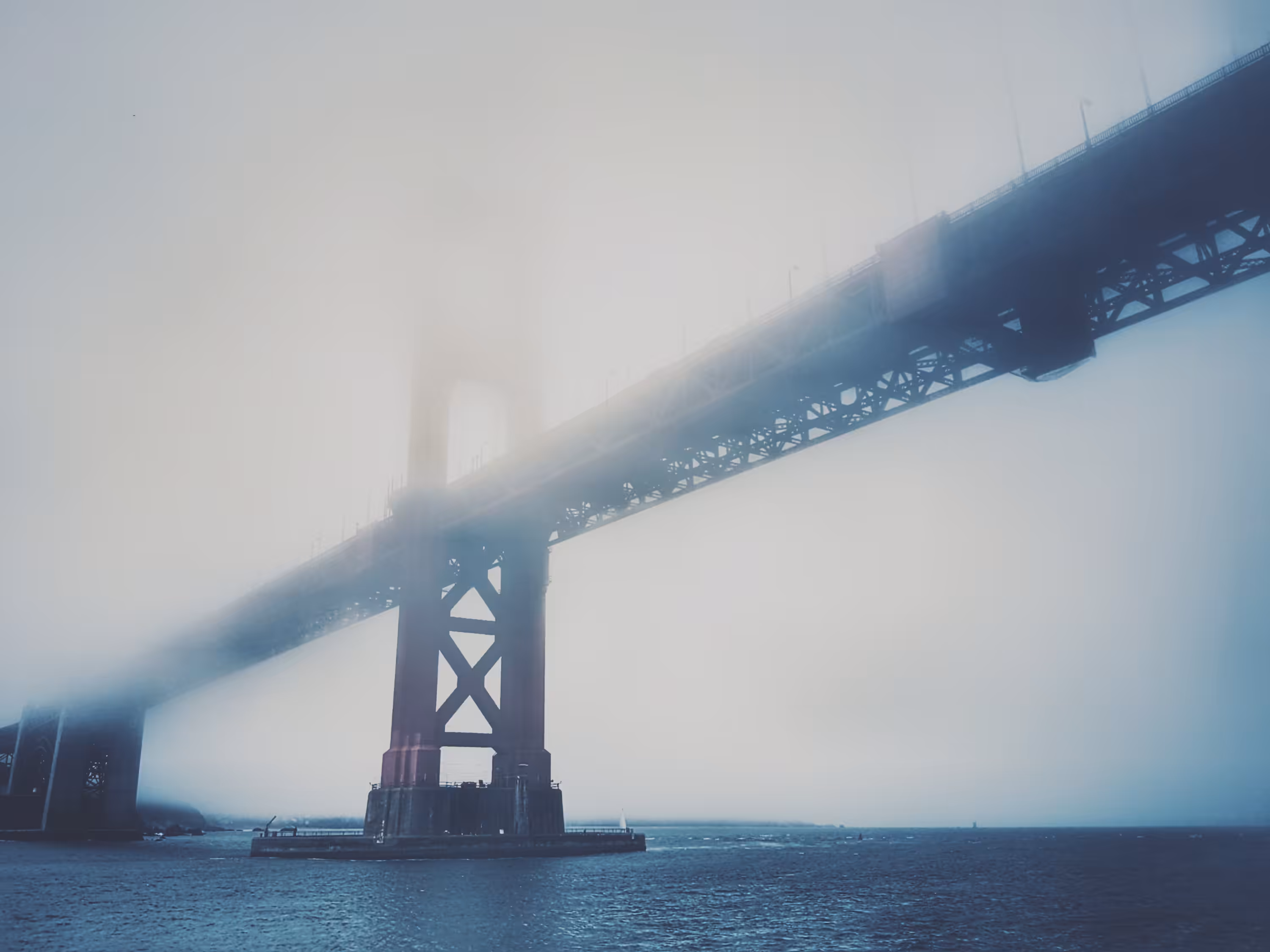 a foggy afternoon