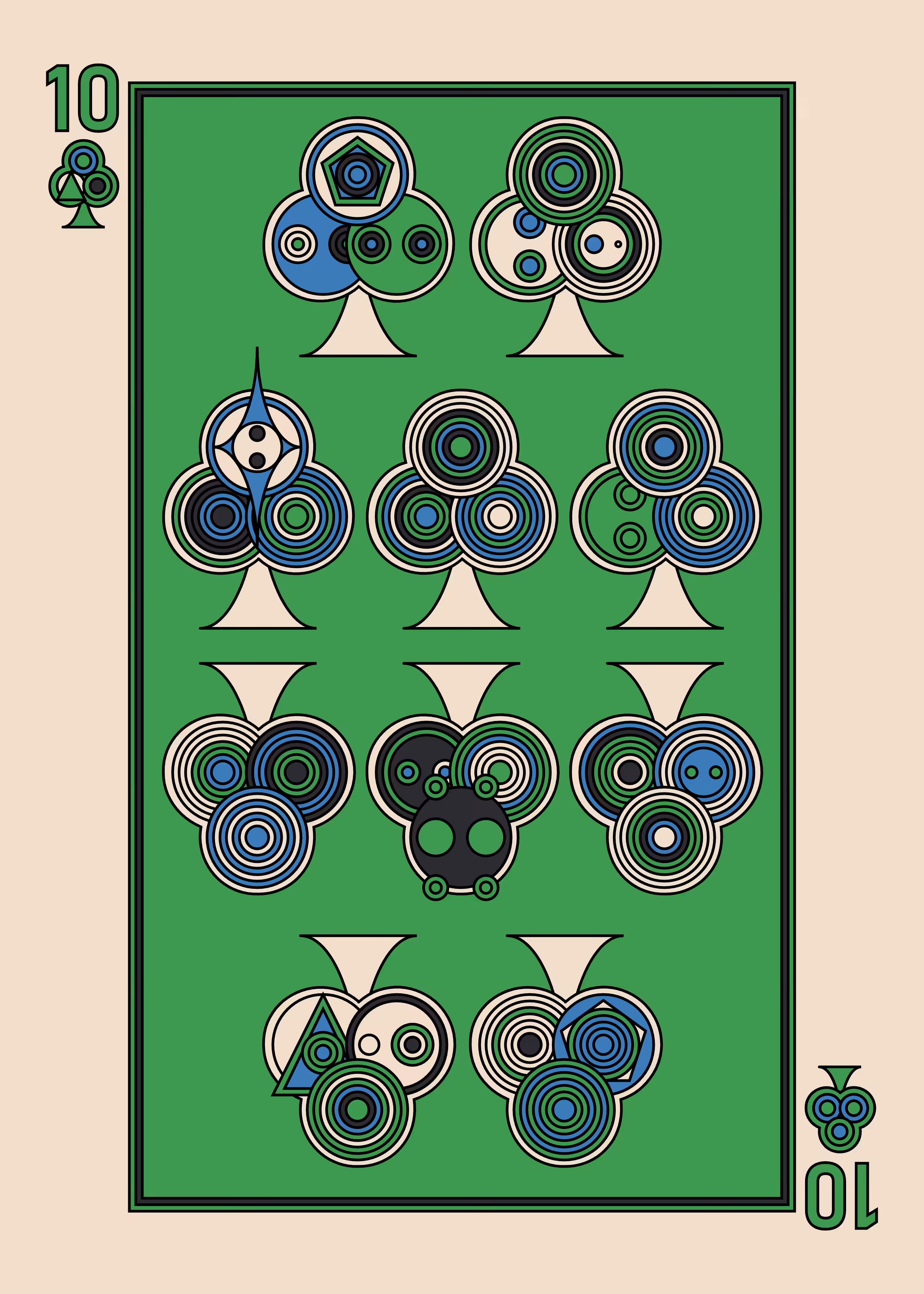 Ten of Clubs Dark