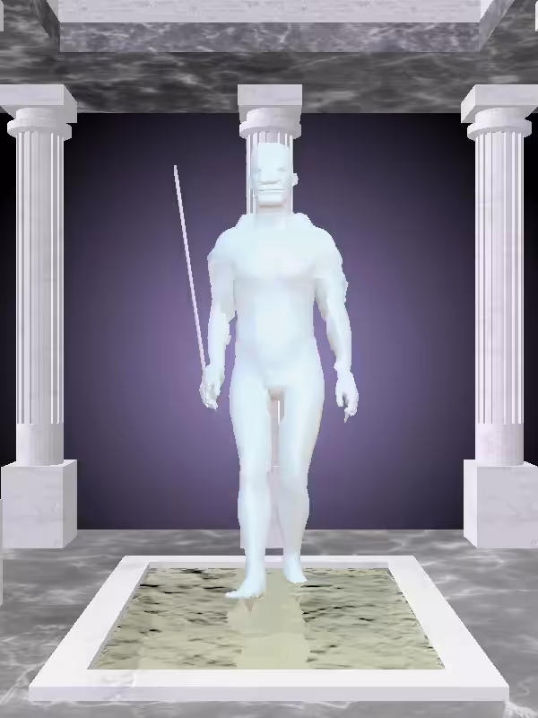 HeavenComputer: The Receding Light Blue Man #4107