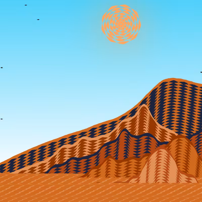 Painted Mountain Sunset #98