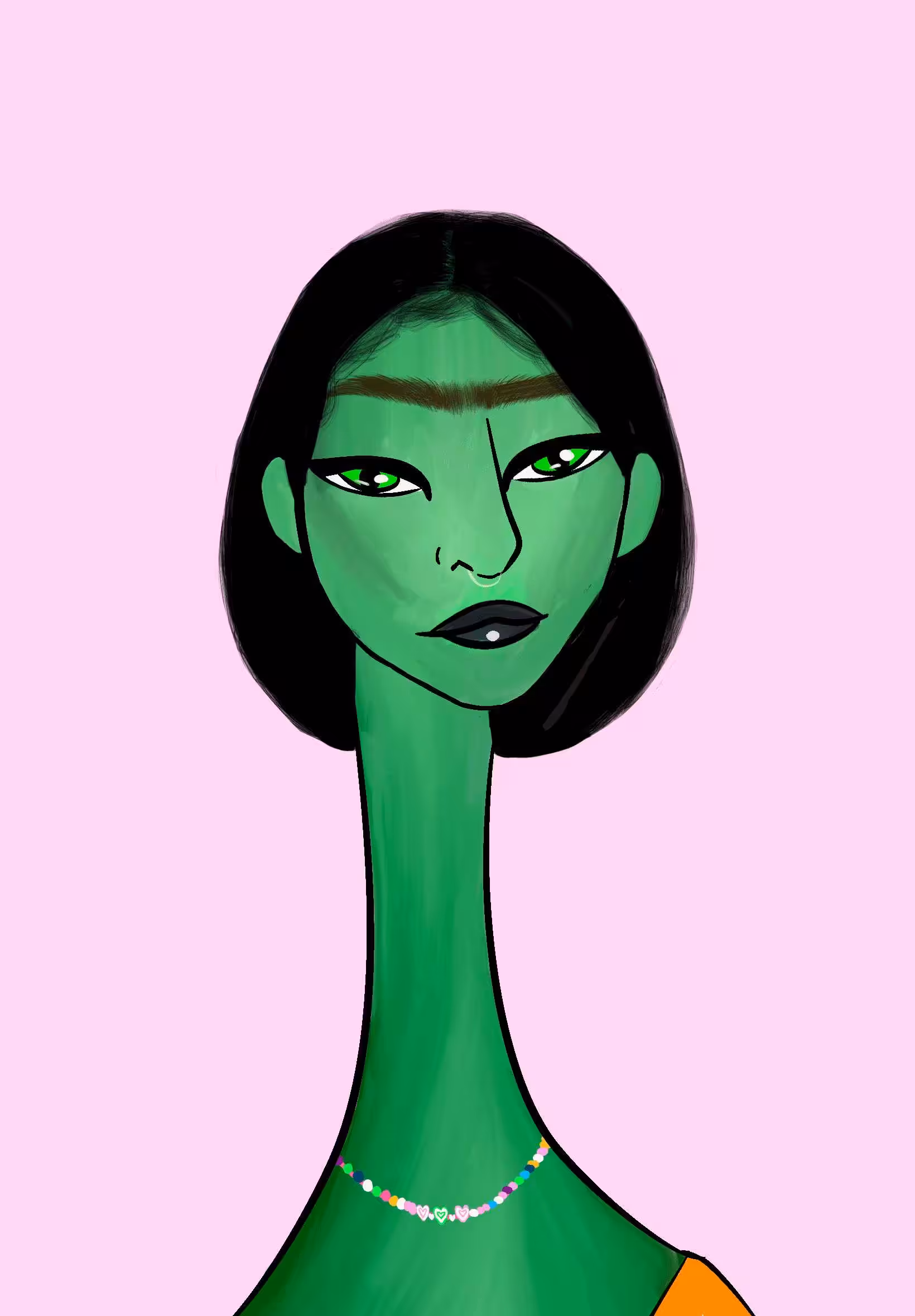 Long Neckie Ladies: Long Neckie Lady #3181