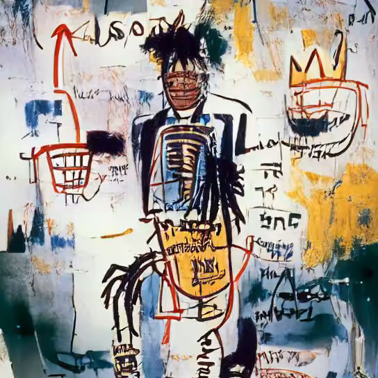 The King (Basquiat's style)