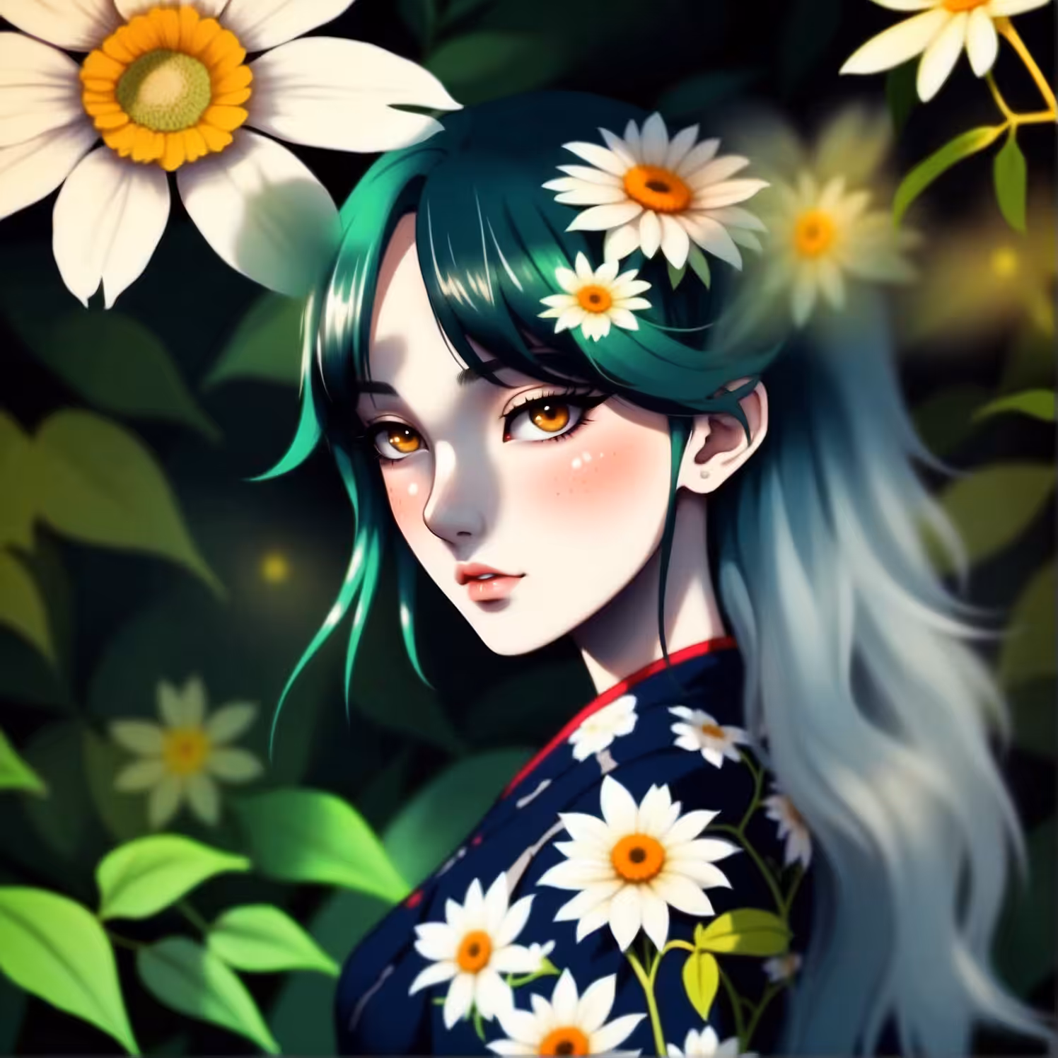 Petals and Pixels: A Floriography Collection: Daisy