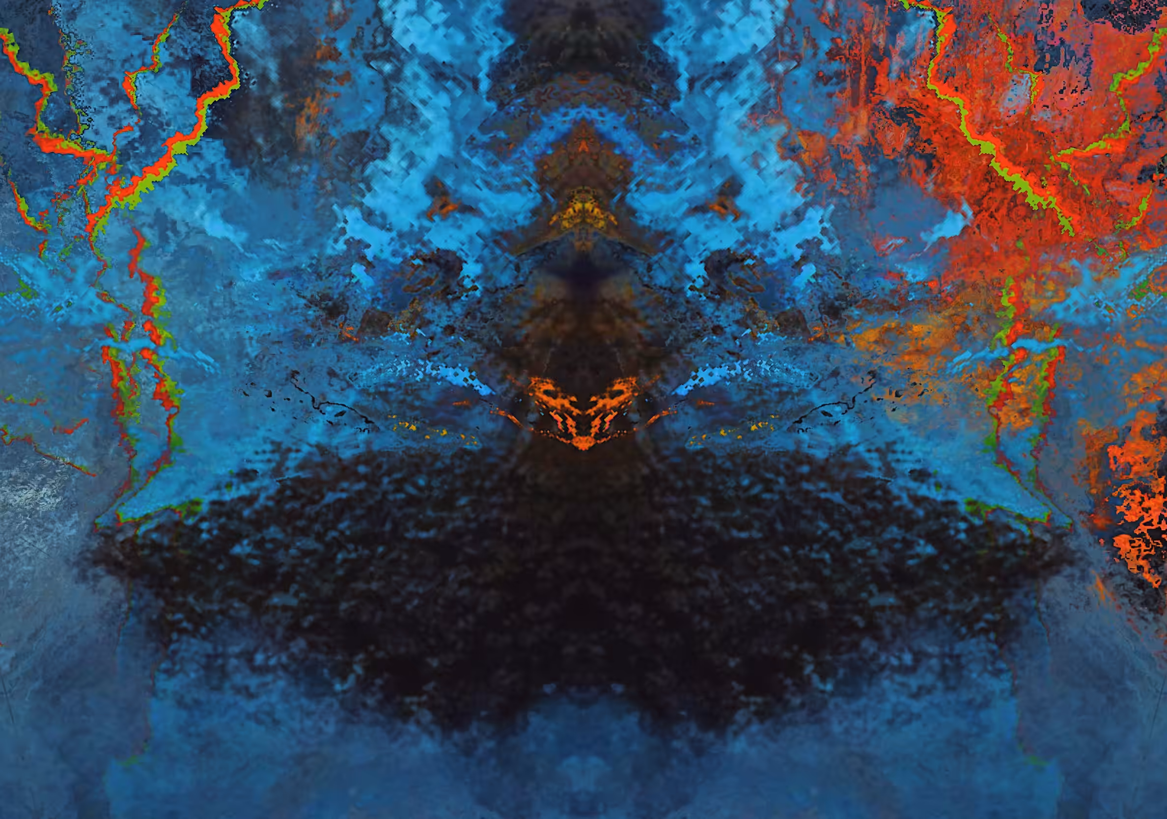Sketch to «Island of Blue Flame»