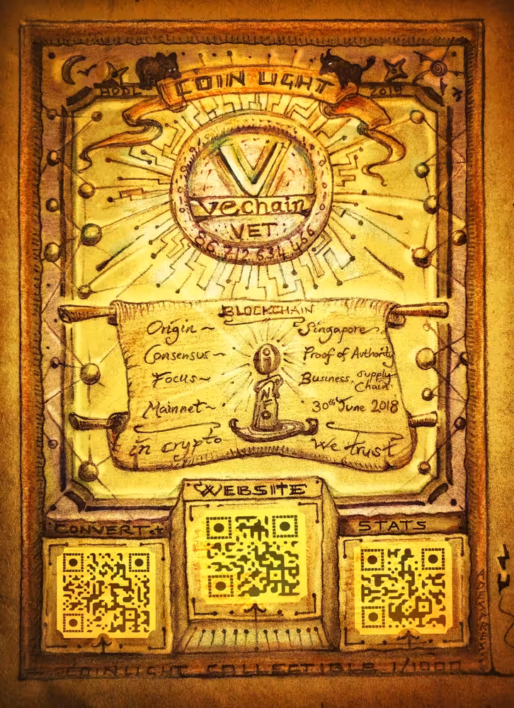 'Crypto-Magic Coin-Light' Info-Card (2019): VeChain (VET)