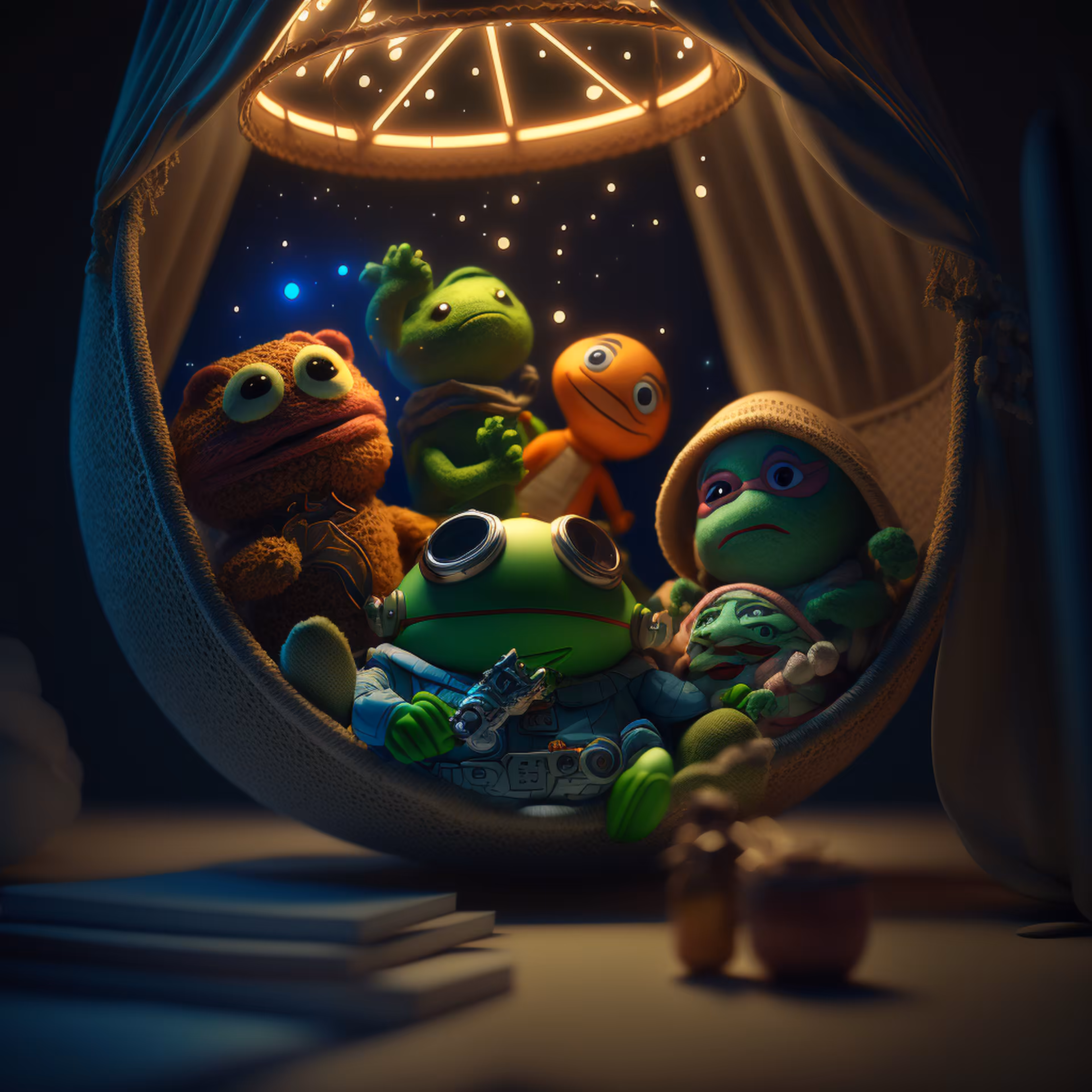 Pepe's World: Pepe parachuting