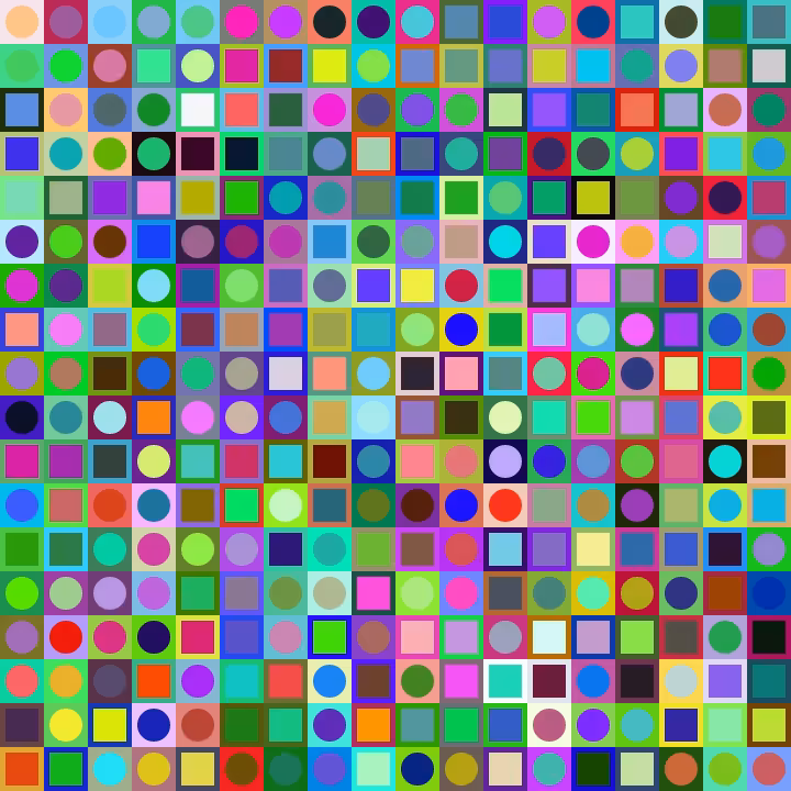 Square Dot Composition #16