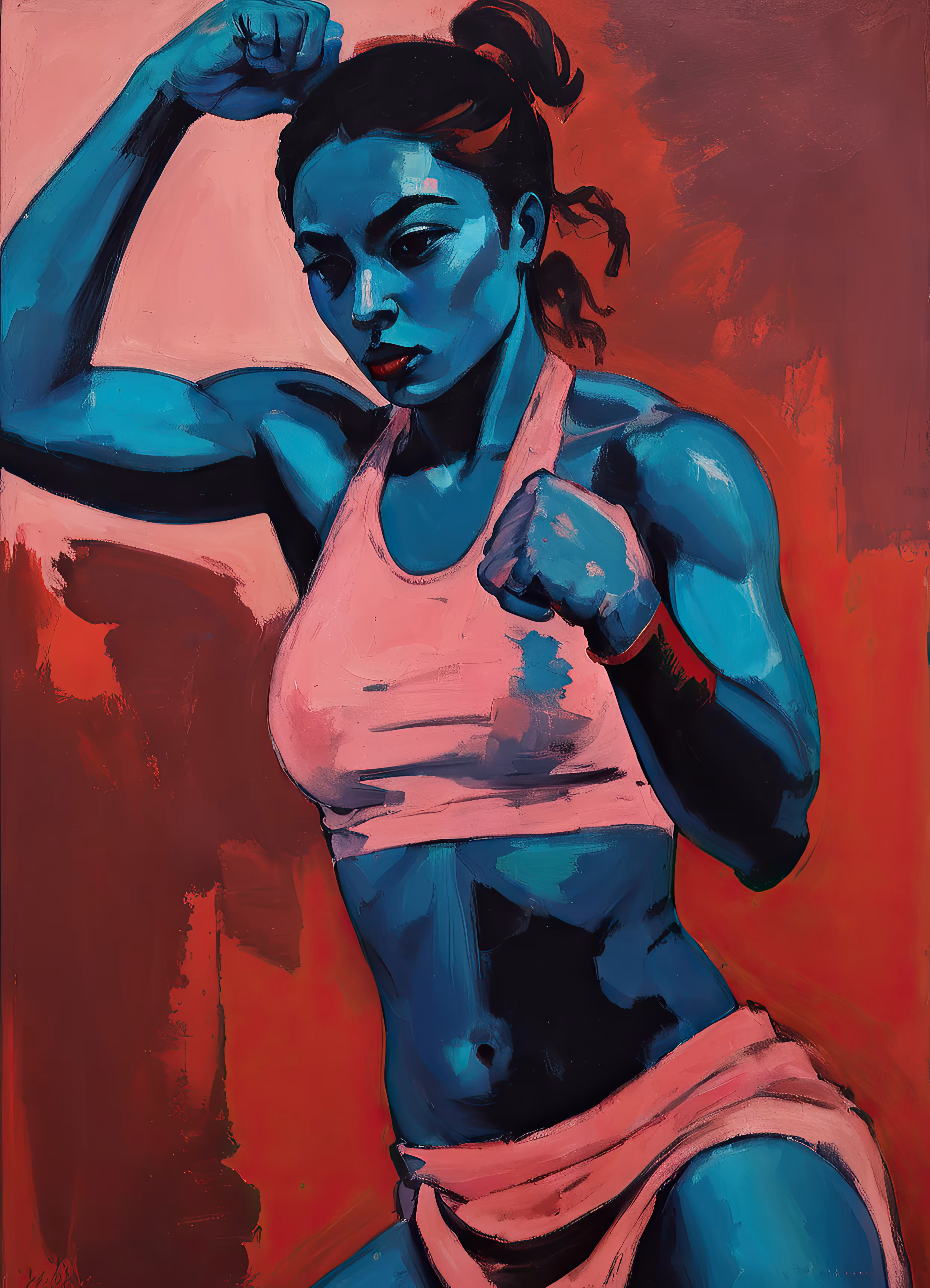 Girl on Red