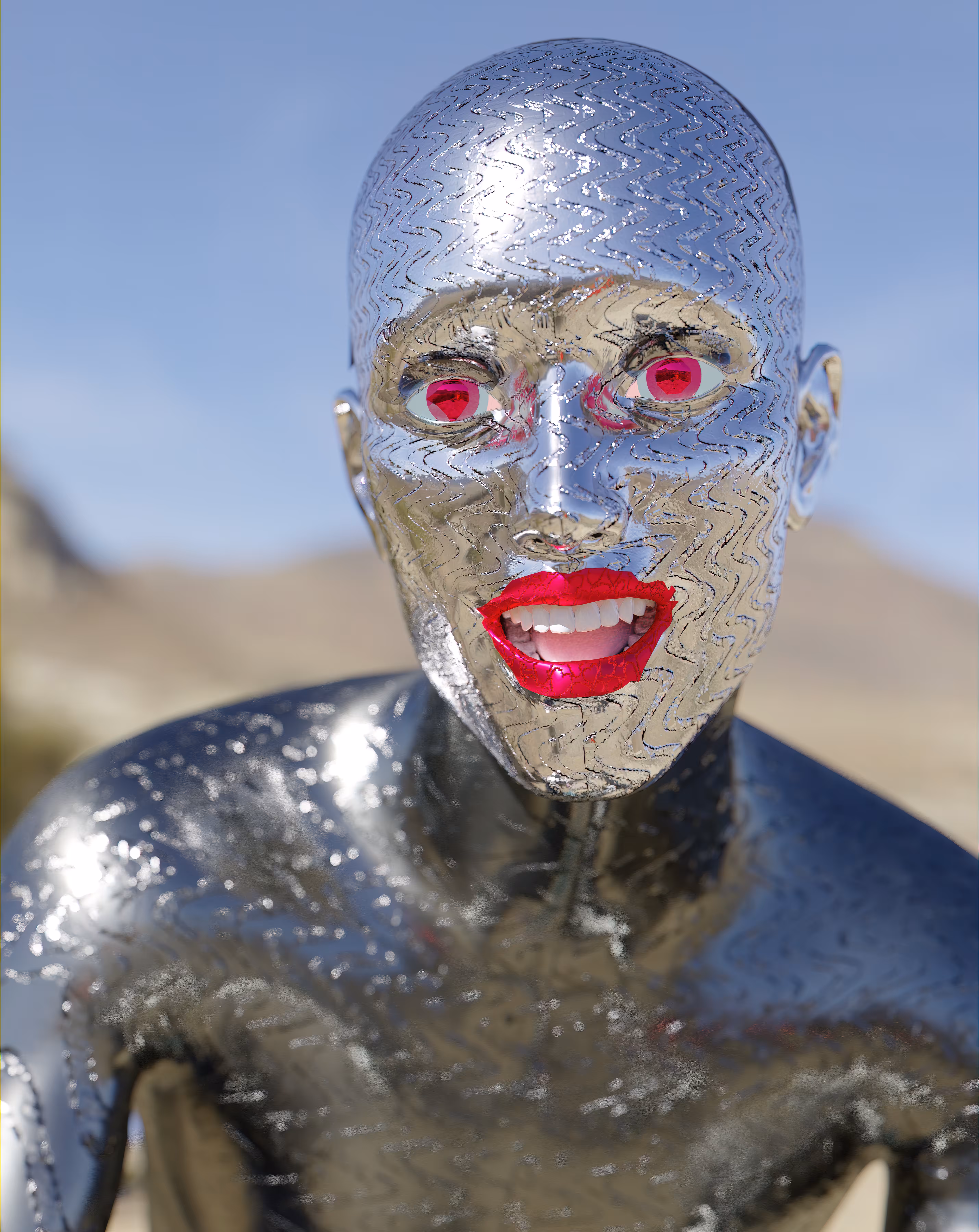 Self-portrait In The Desert