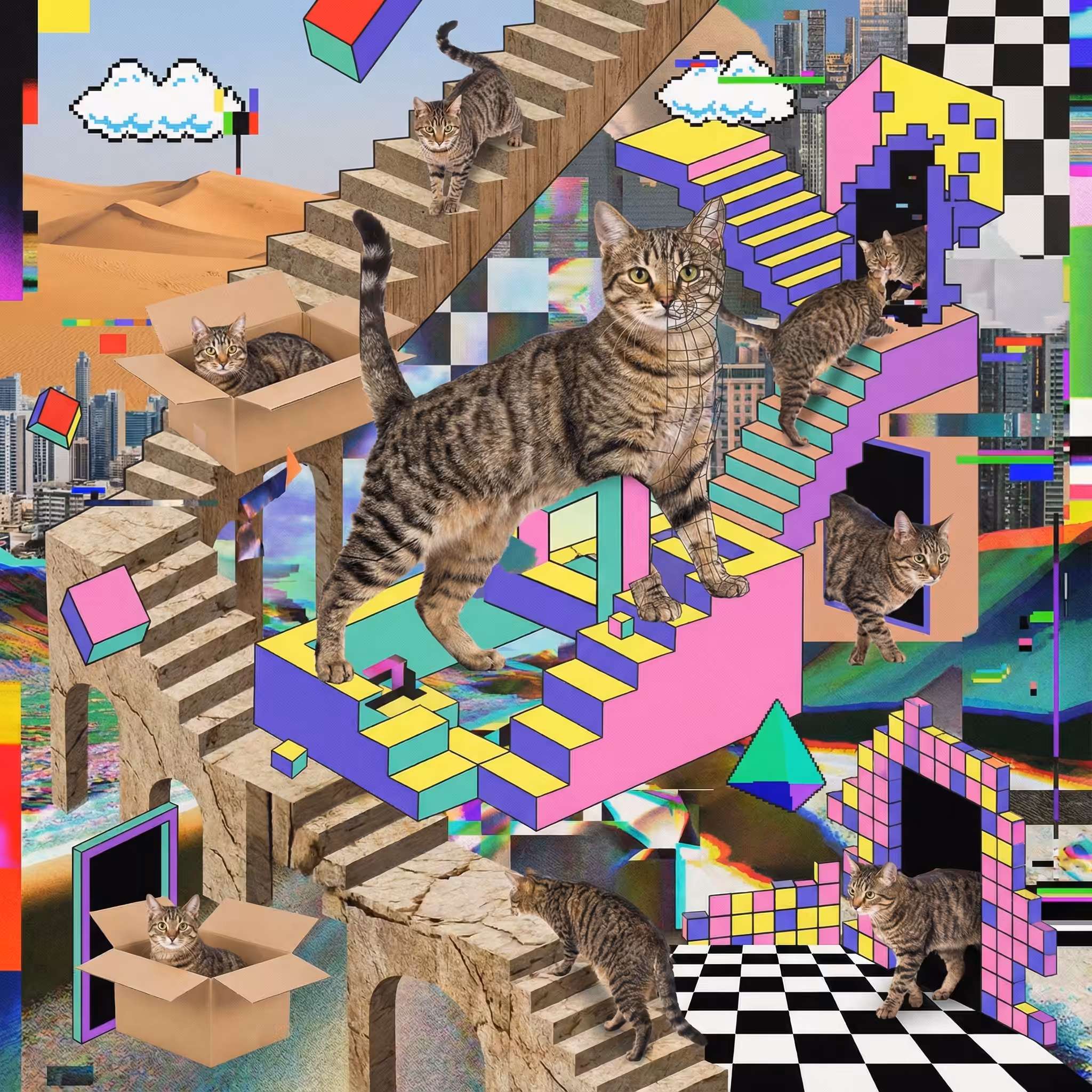 abstract cats #26