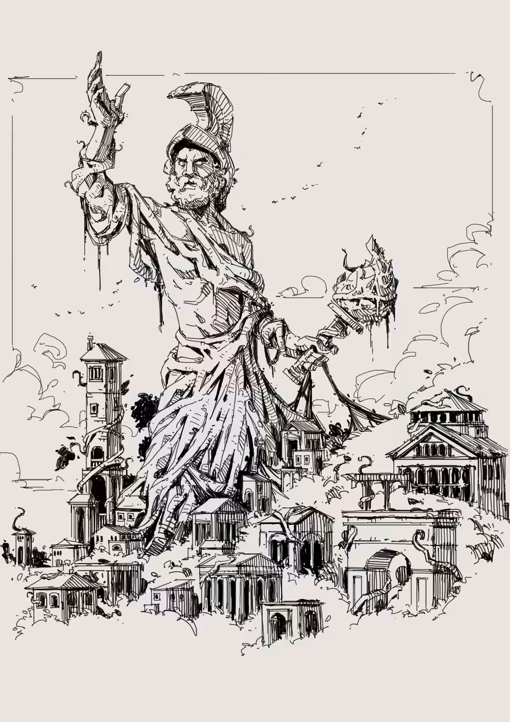 Giant Ancient Statue