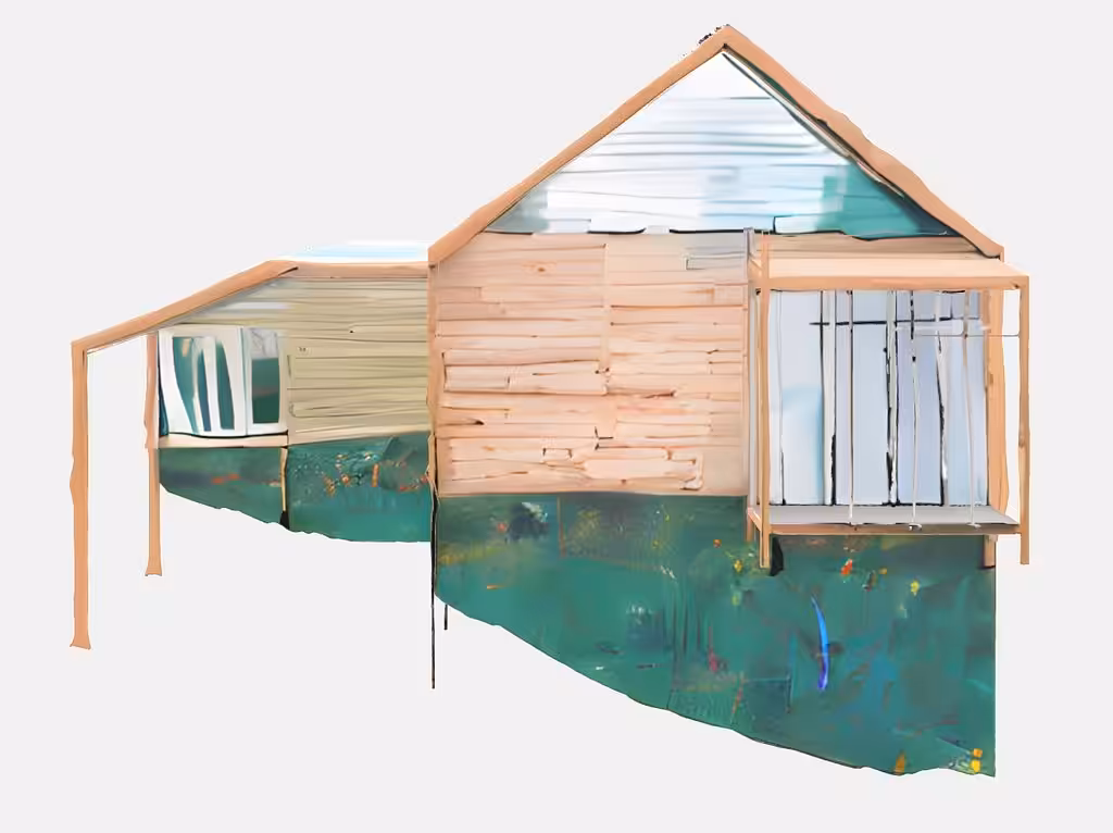 wooden house