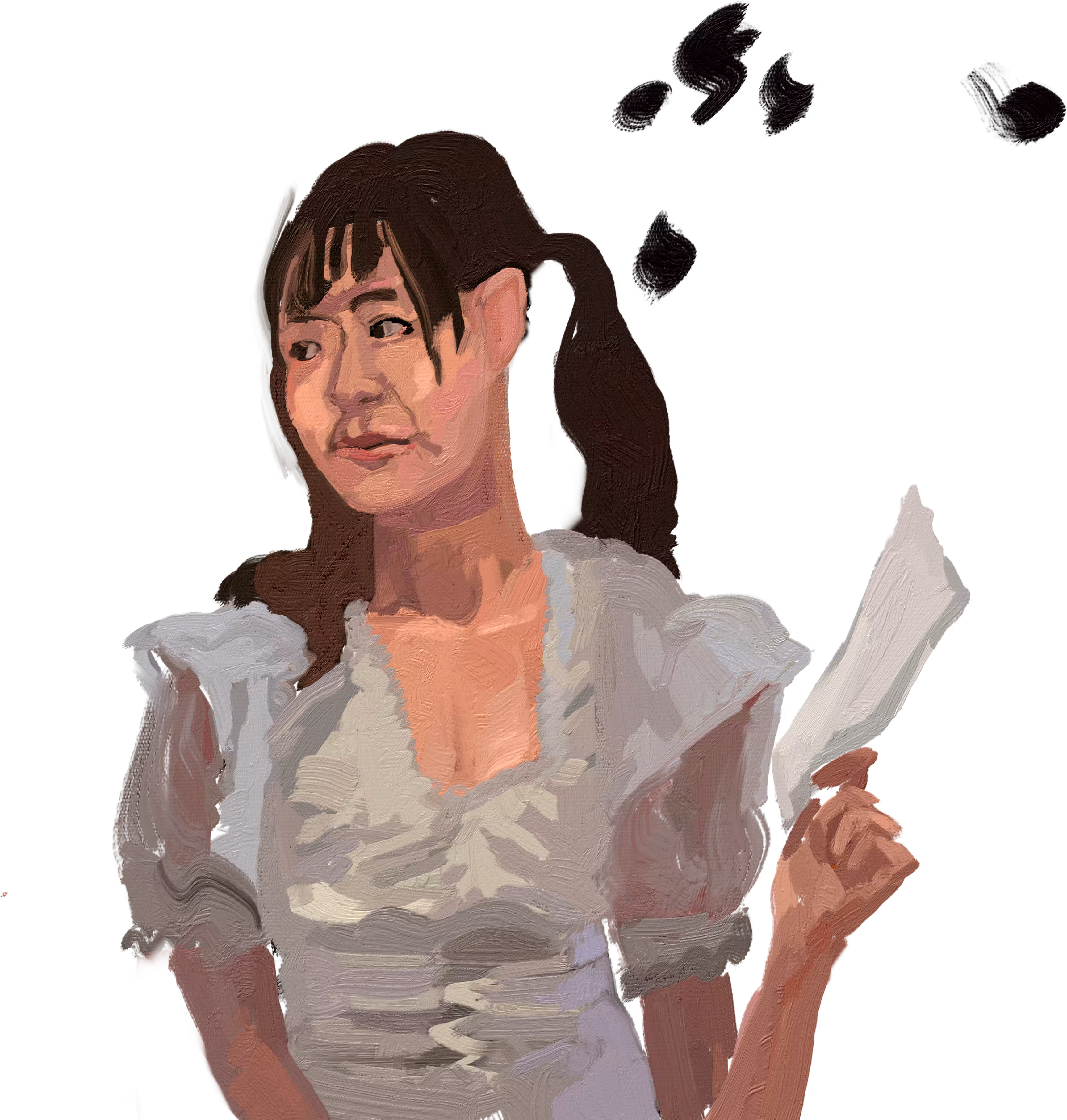 Akihabara Lady in white