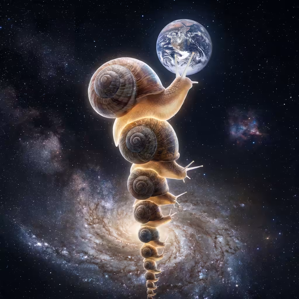 Snails all the way down ofc