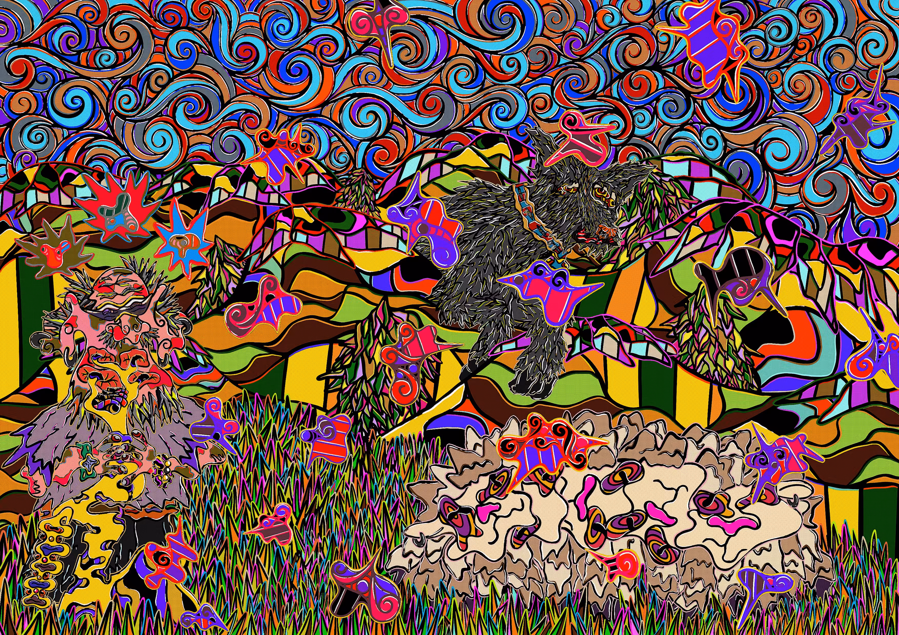The Saxophone and Sheep #1