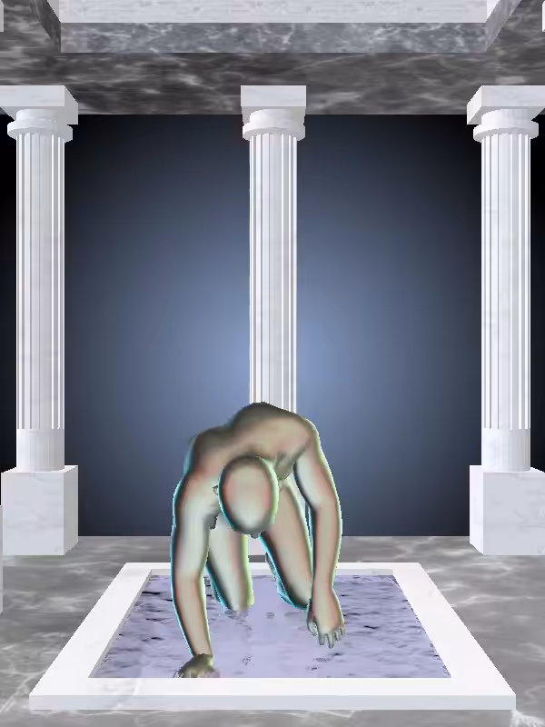 The Crawling Chatoyant Amazonite Man #1621