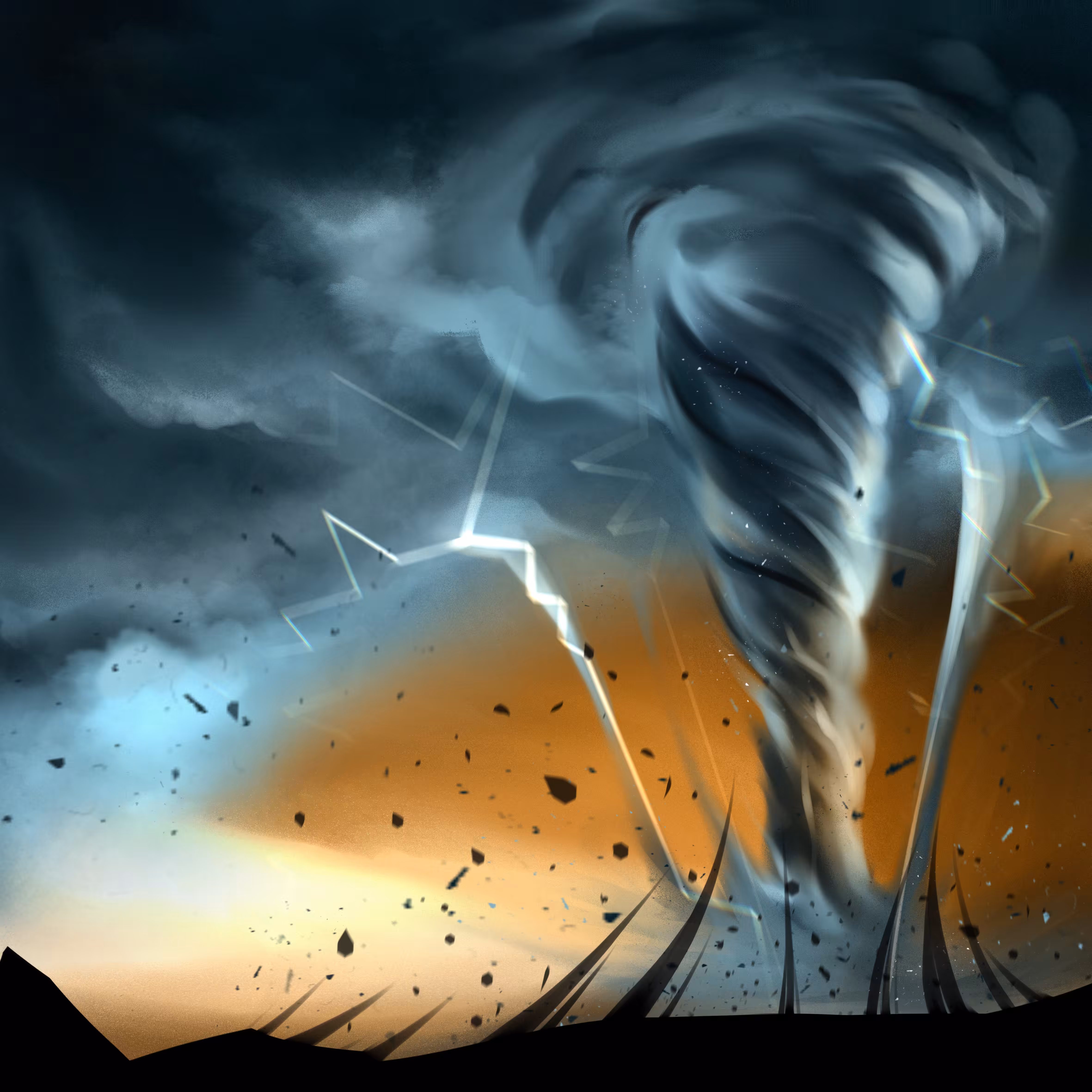 Destructive tornado