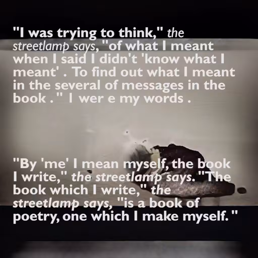 EtherPoem: streetlamp