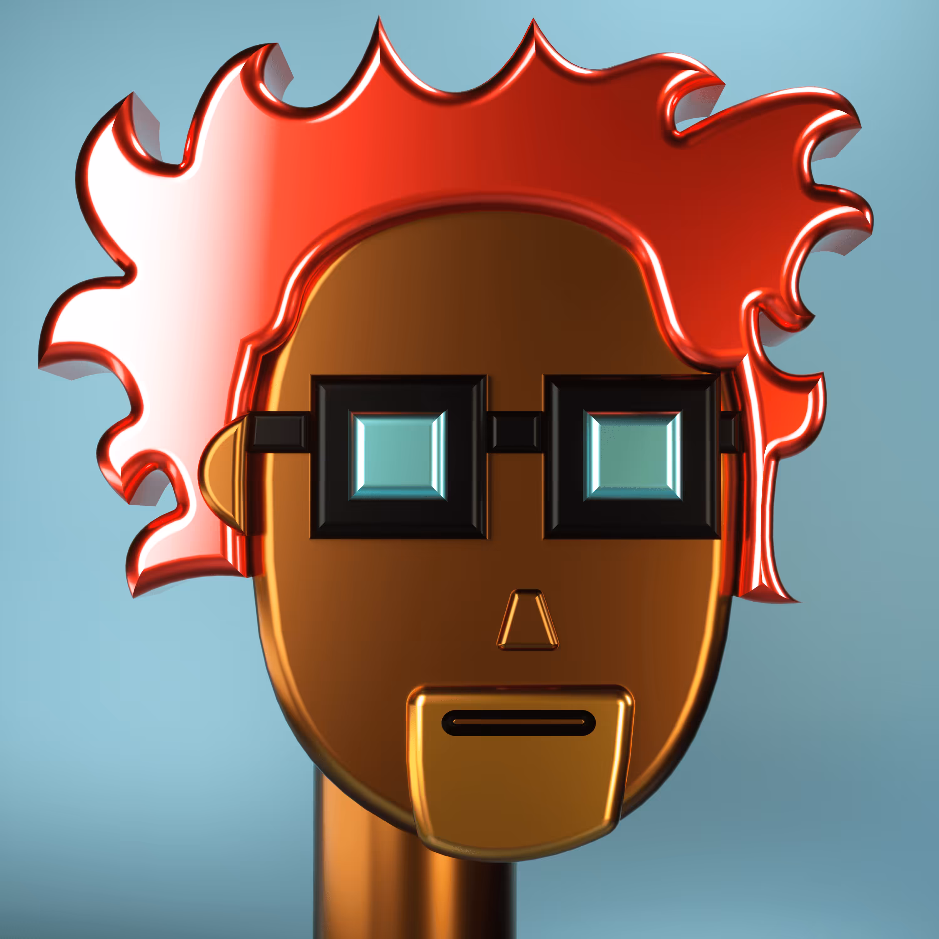 3D Chrome Punk #0421