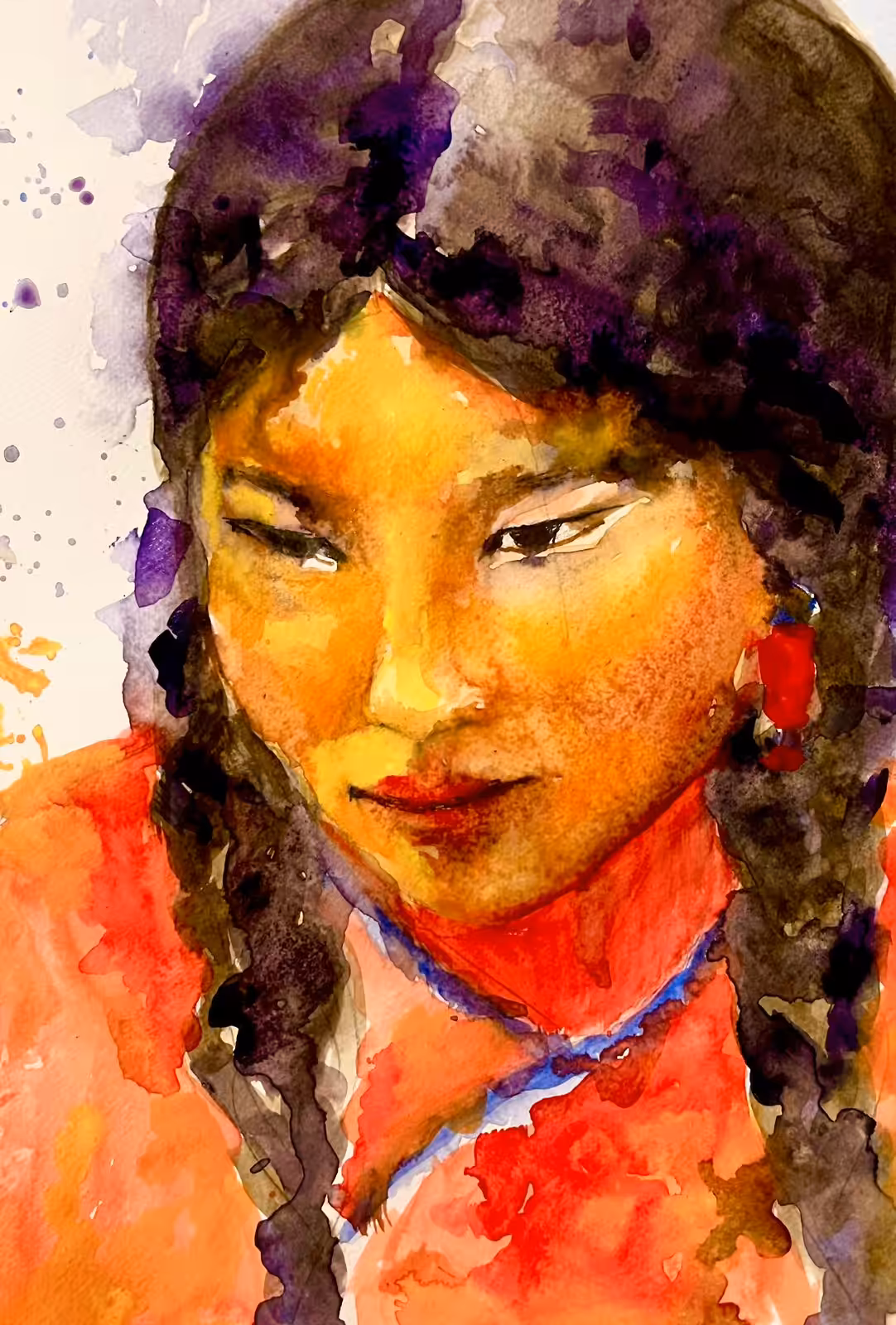 A portrait of a Tibetan girl!