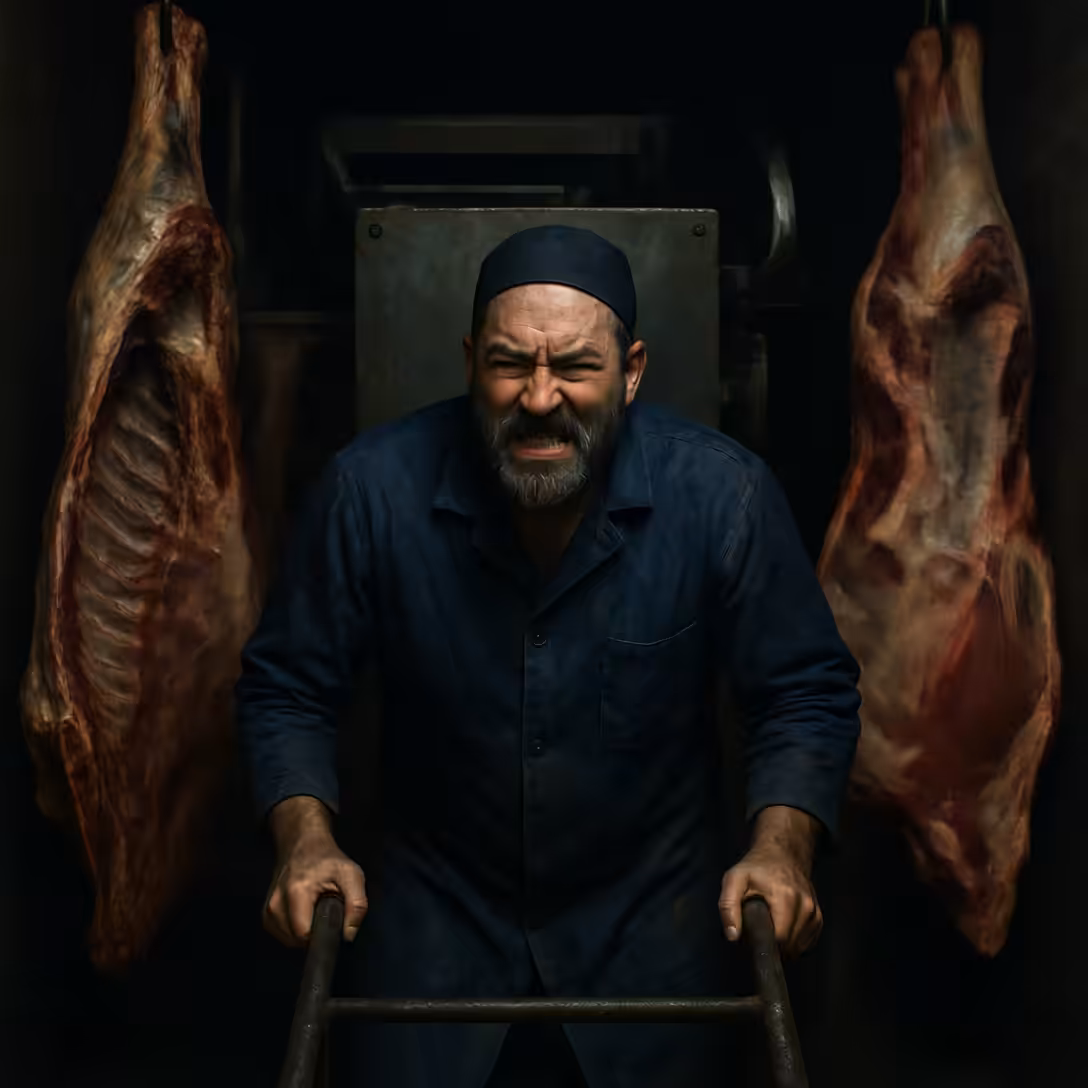 Figure with meat