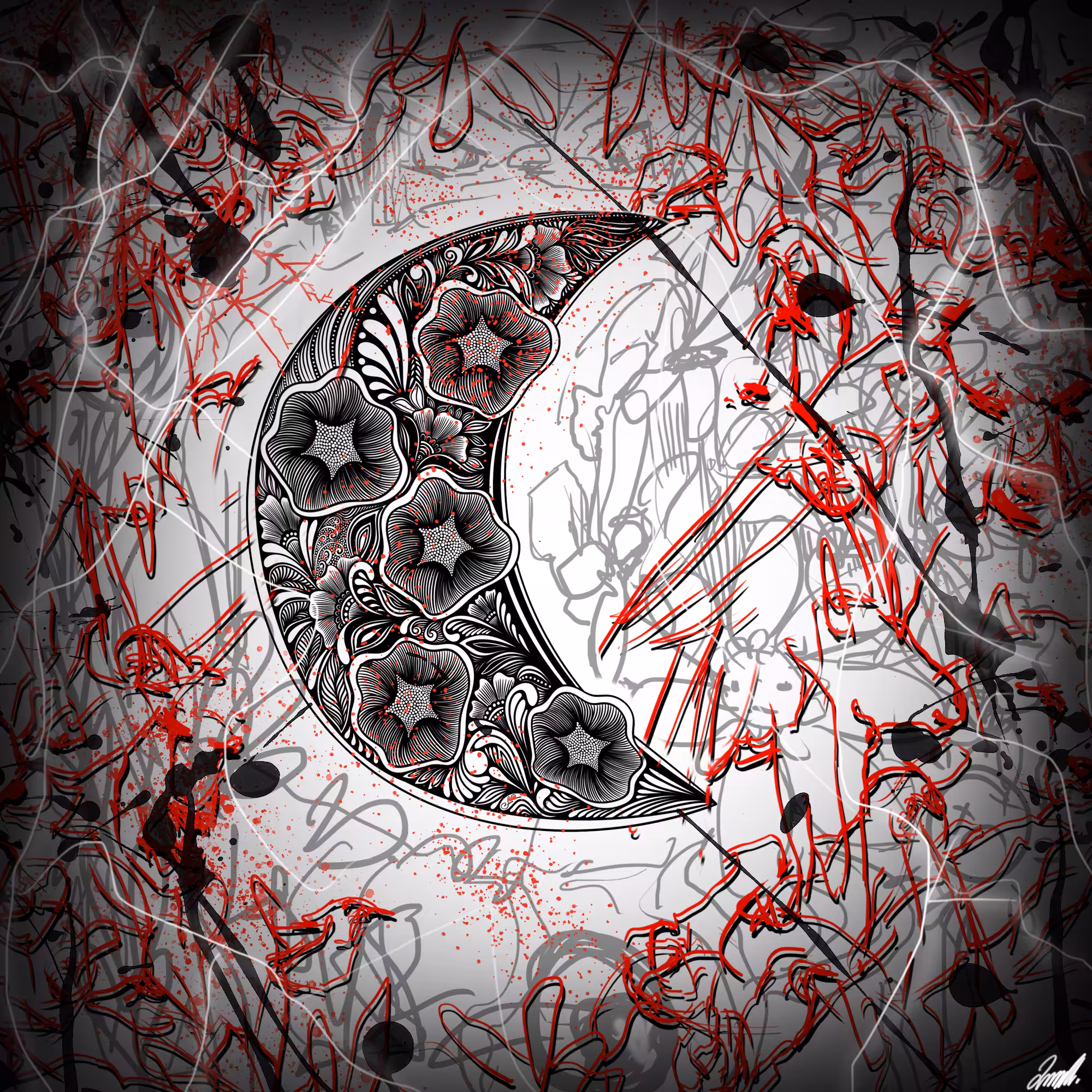 Abstract around the Luna 