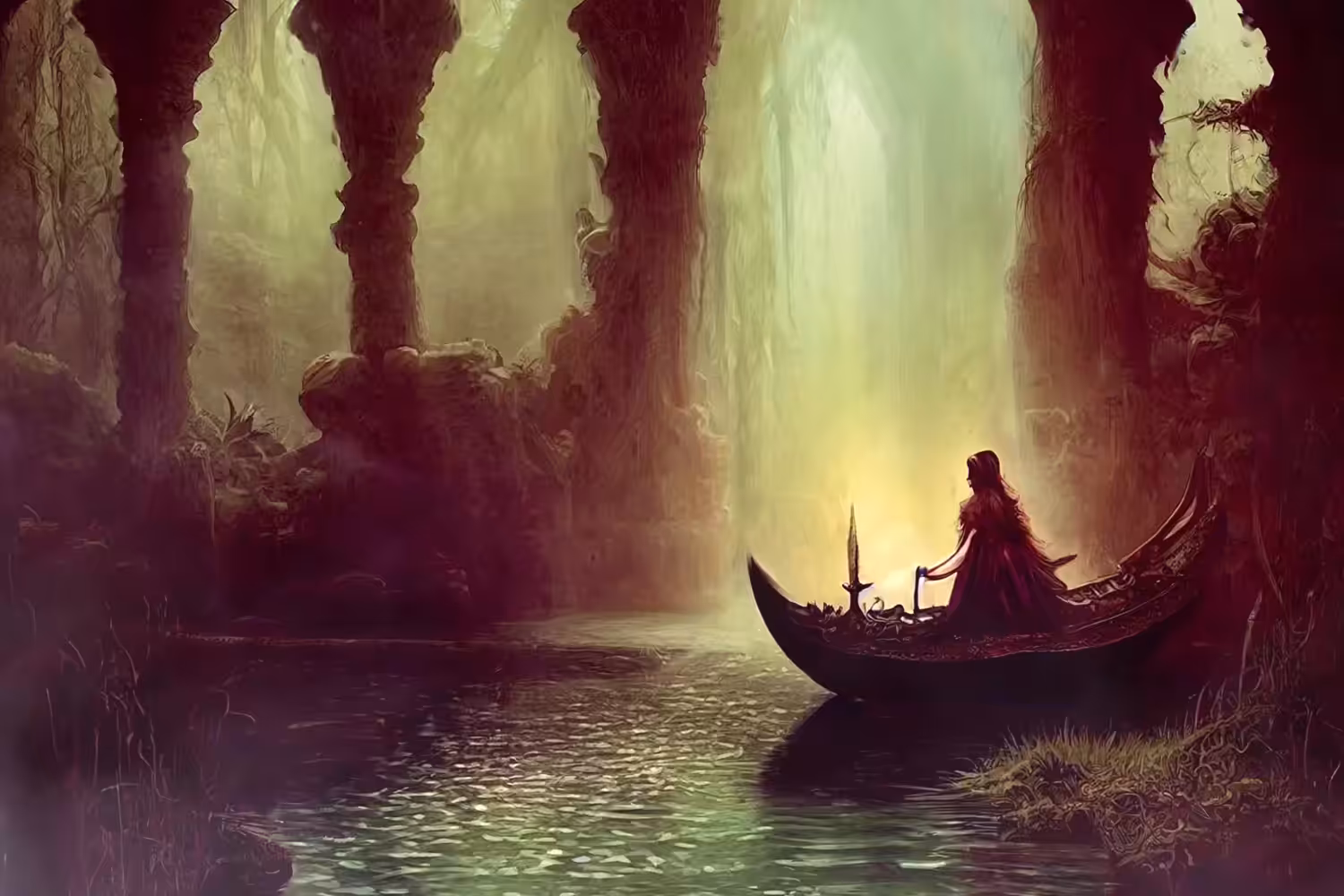 Art re-imagined - Fairytale Fantasy The Lady of Shalott