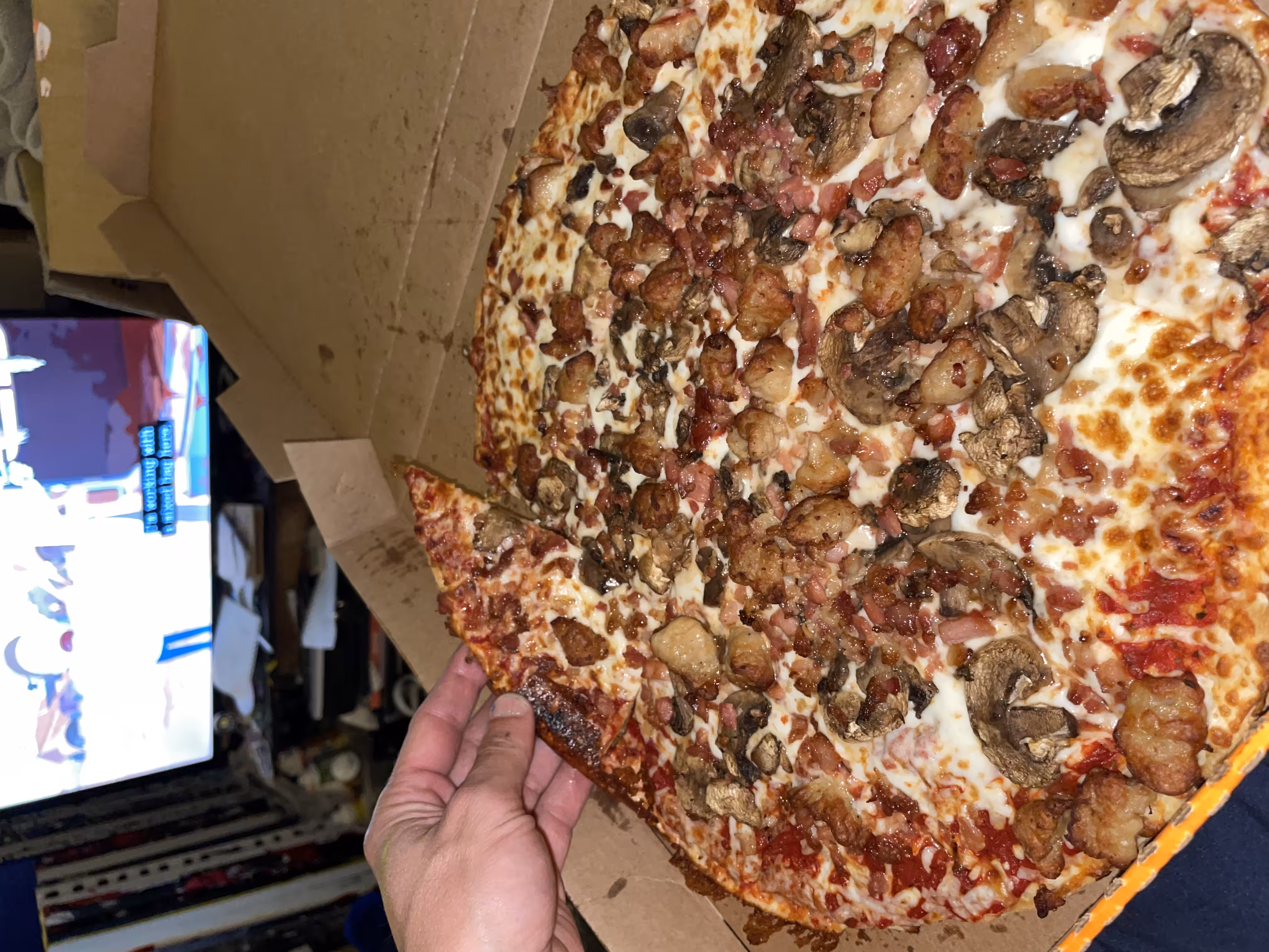 Pizza party with Wessel