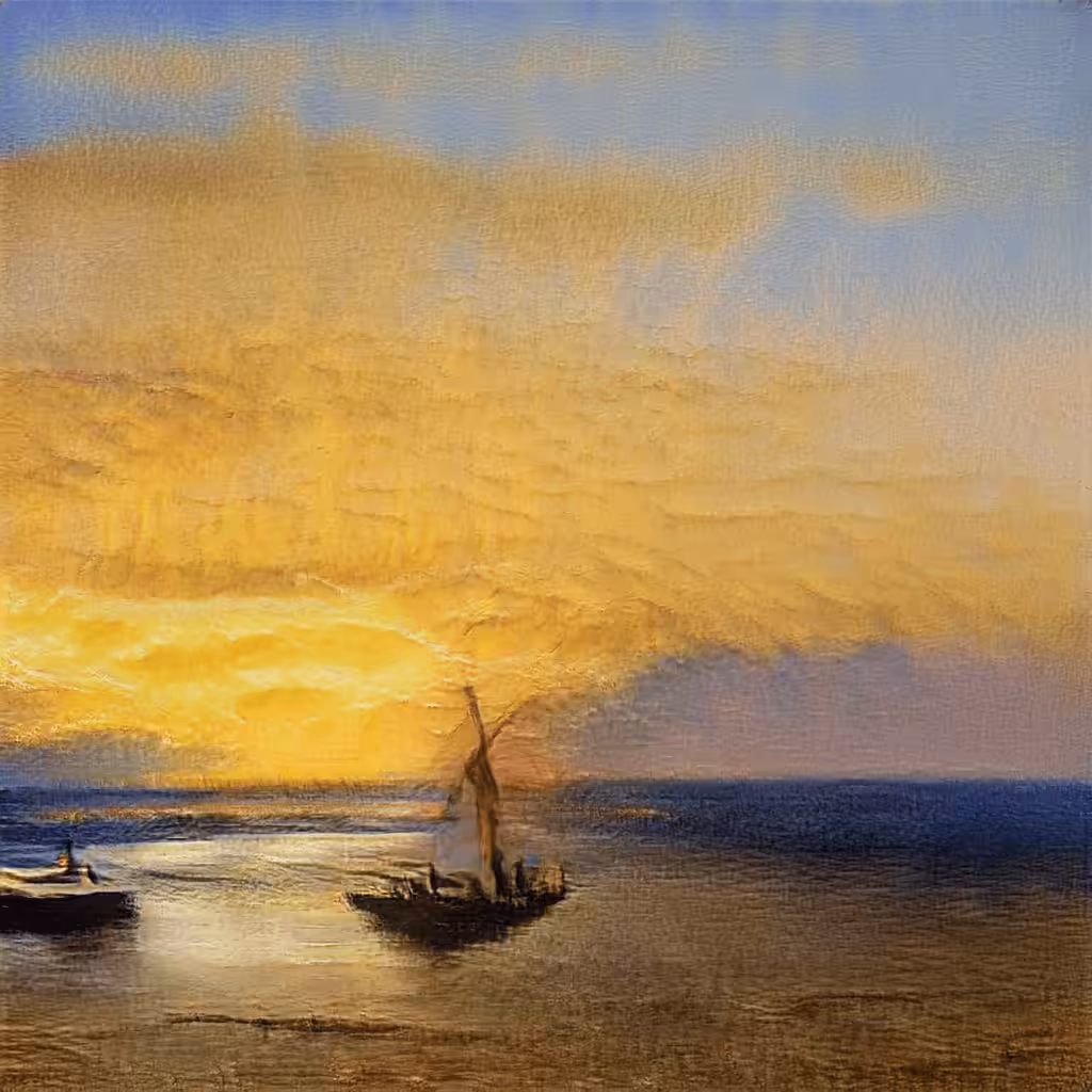 AI imagined painting of the sea #15