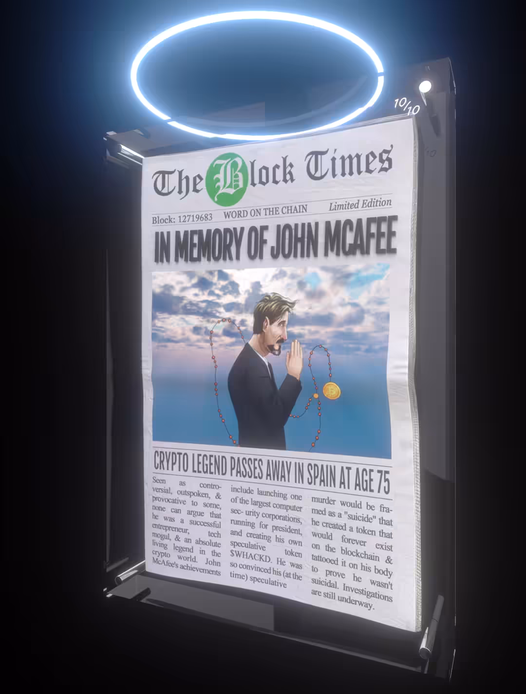 In Memory of John McAfee | Limited