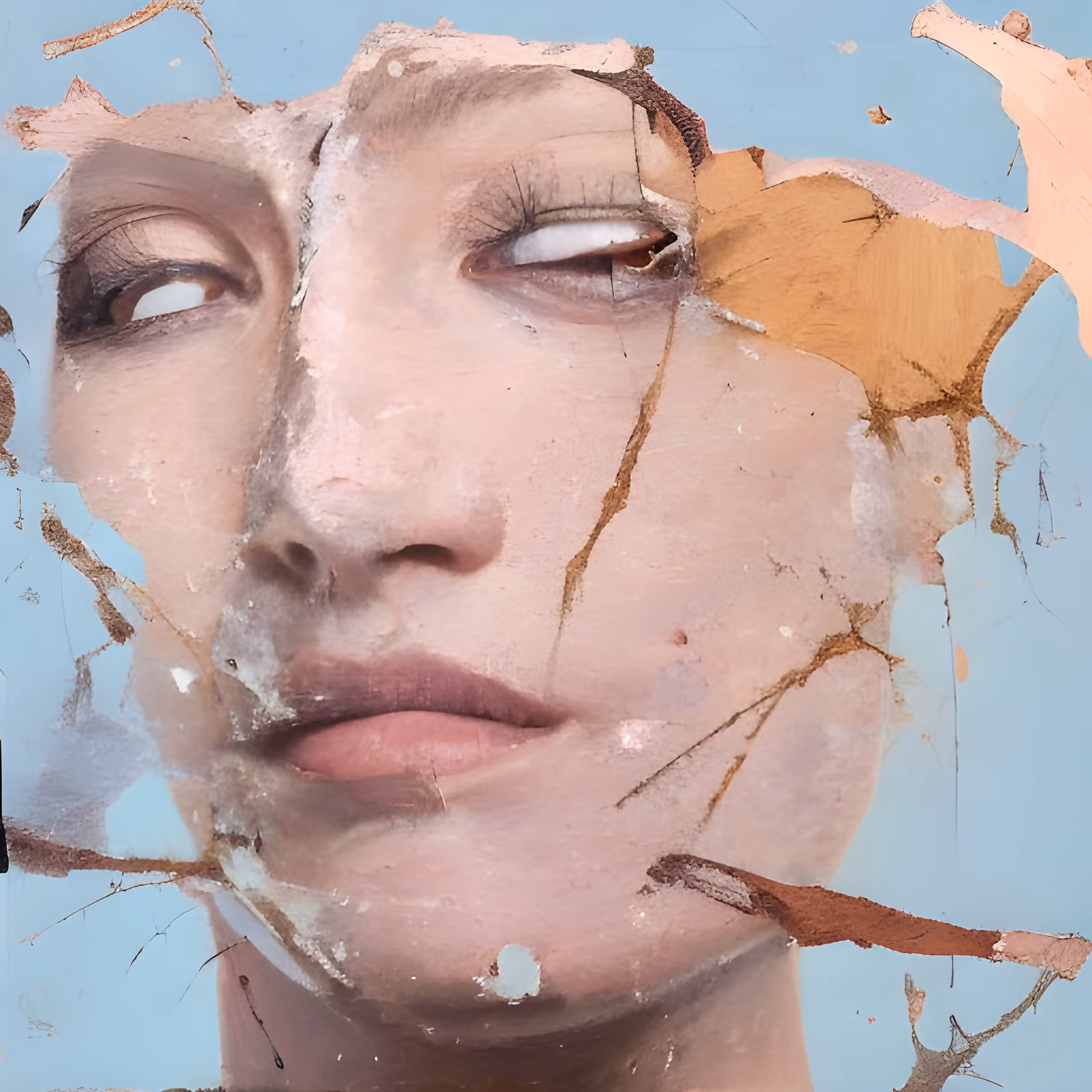 "Eyes Veiled in Serenity: The Enigmatic Girl"