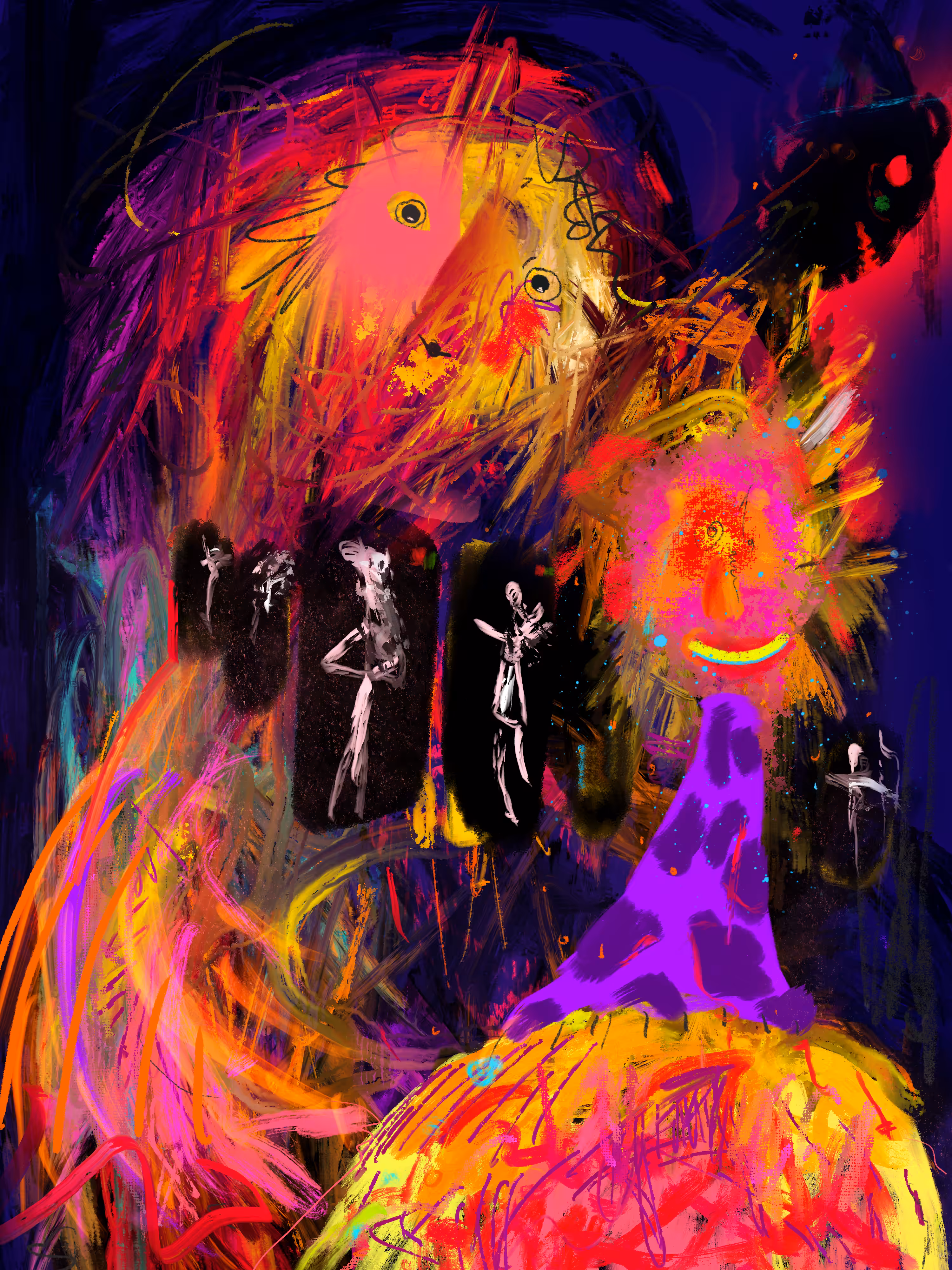 Night scroll on Fire. 