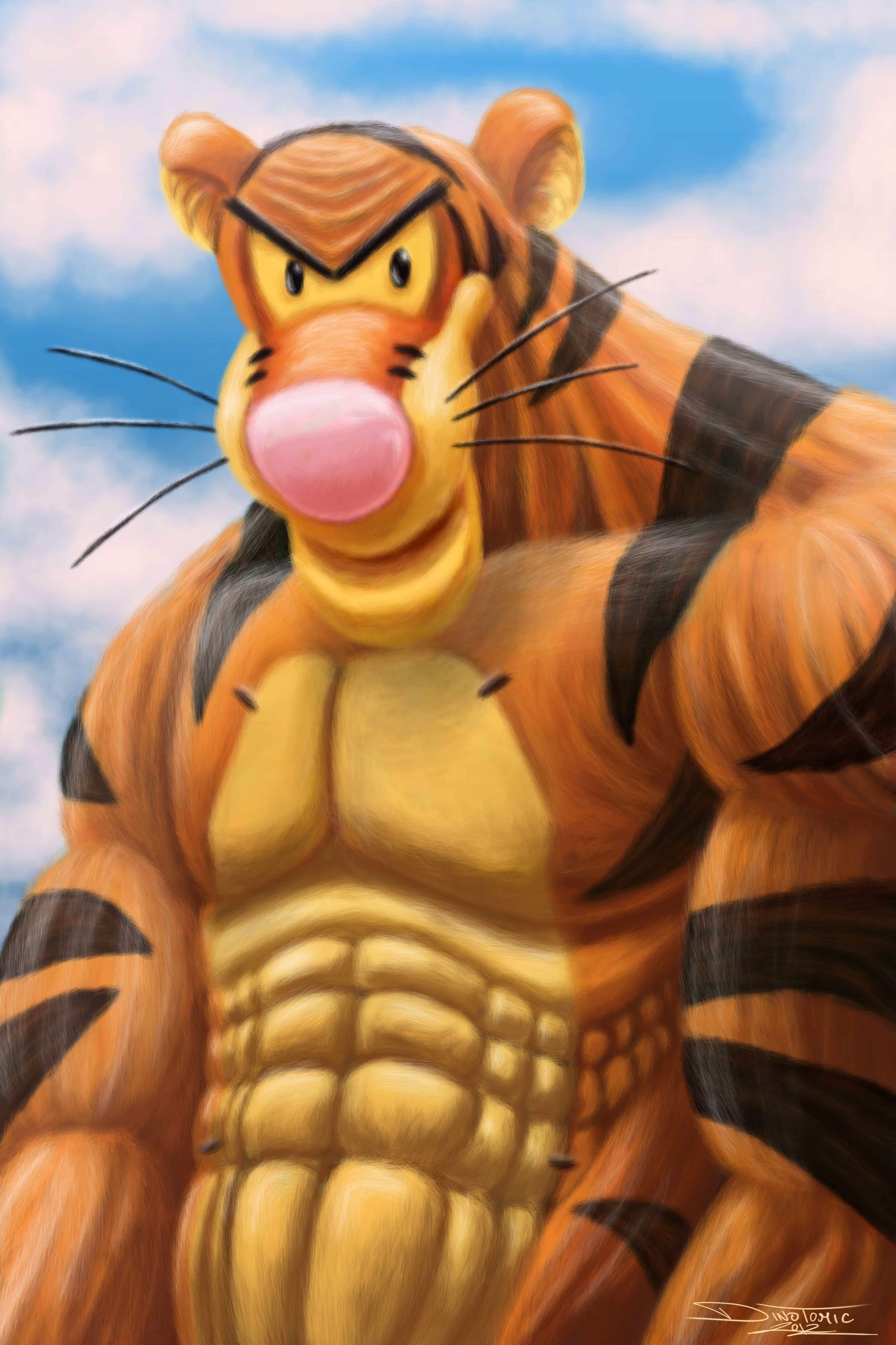 Muscle Tigg meme from 2012 ( 2/5 set piece )