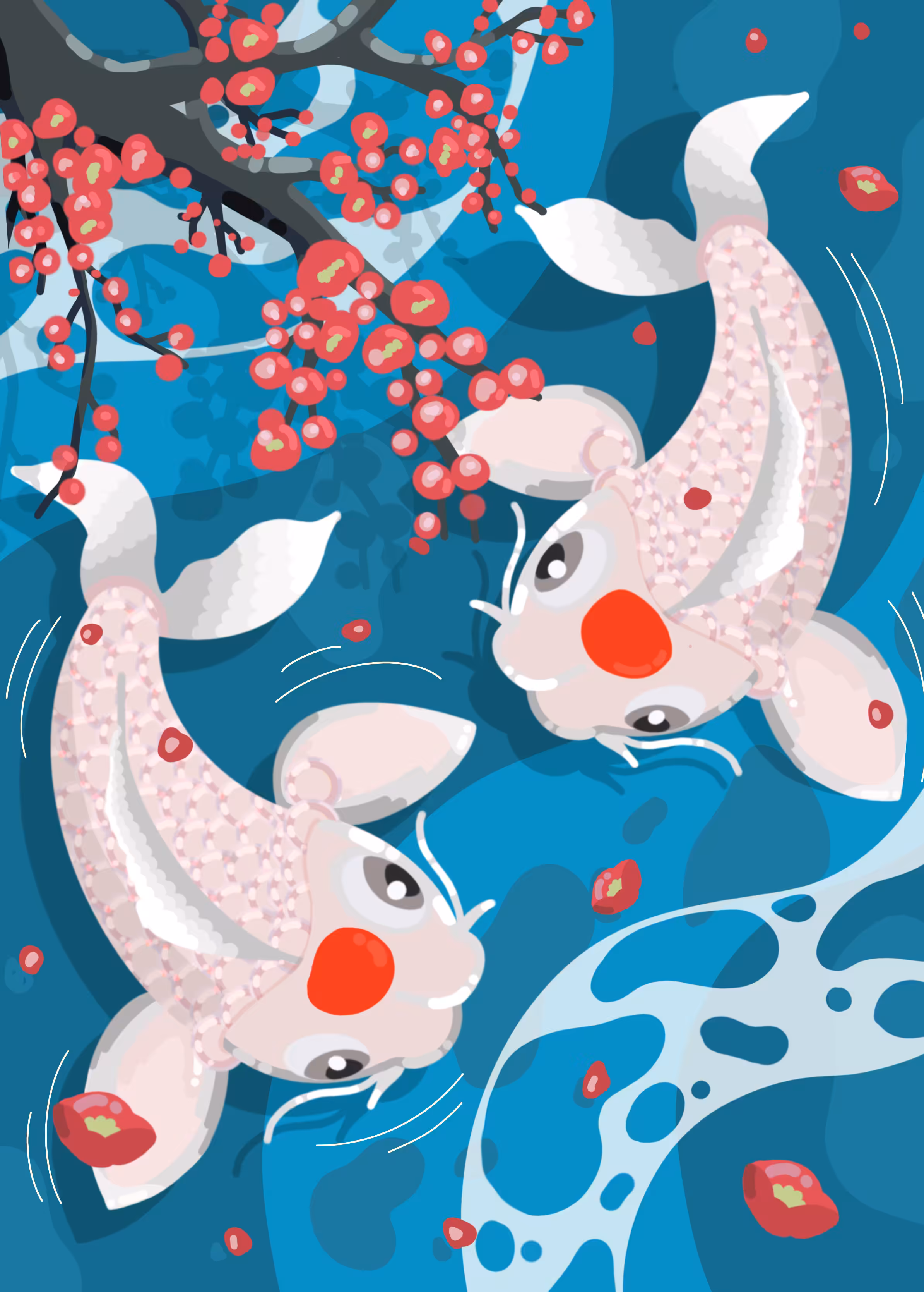 The White Koi
