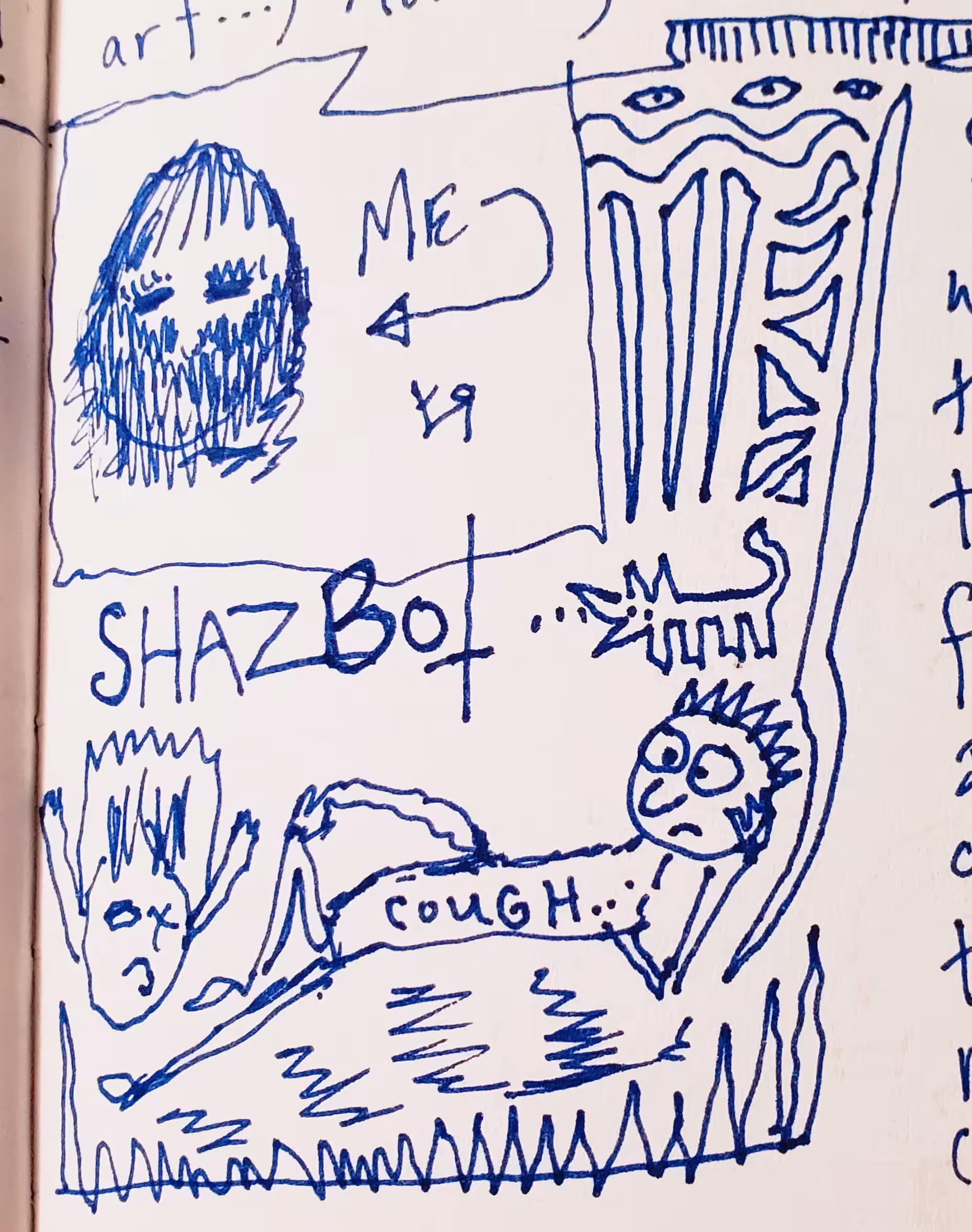 Art Me Shazbot Cough