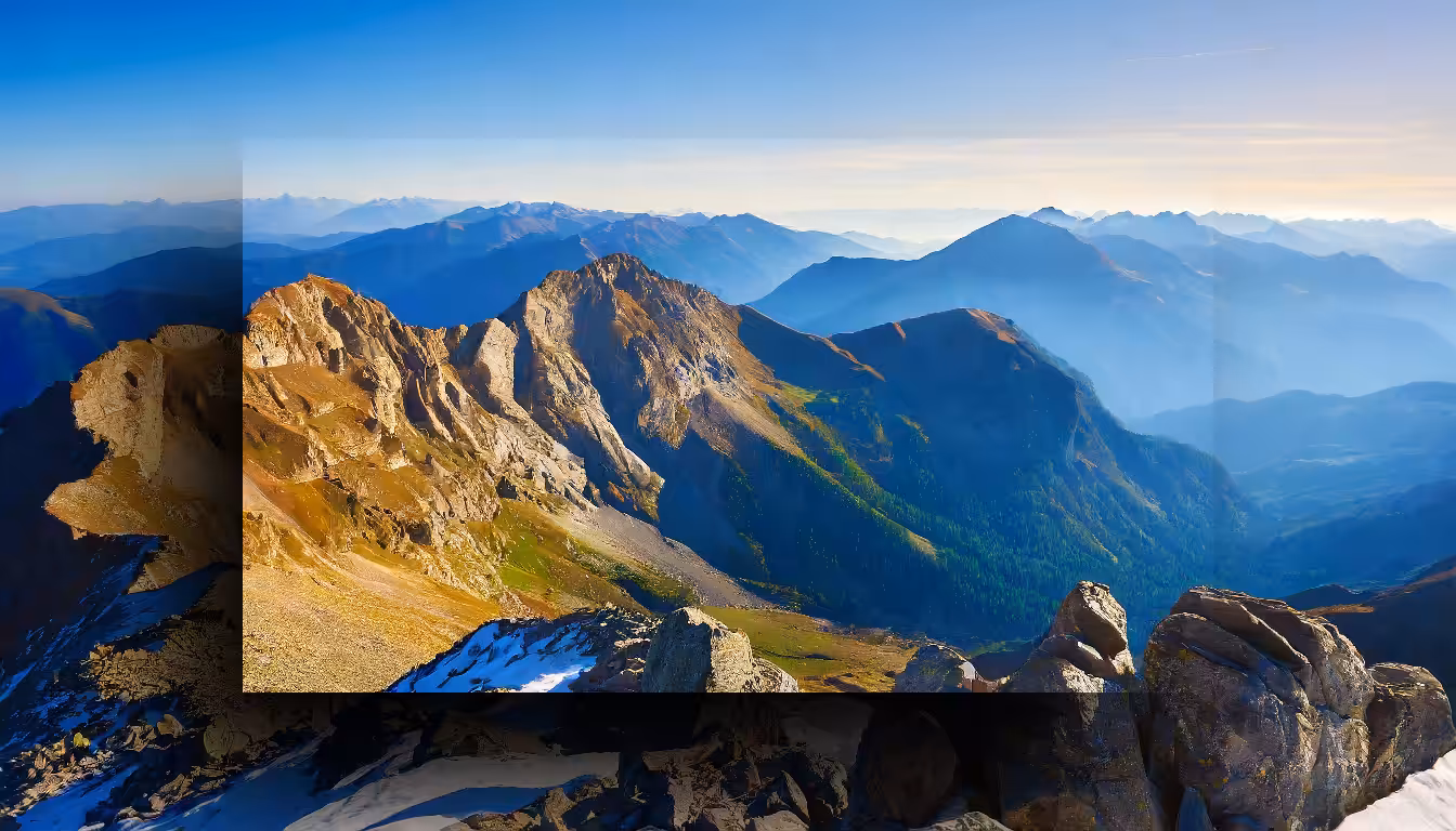 Mountains and Drop Shadows