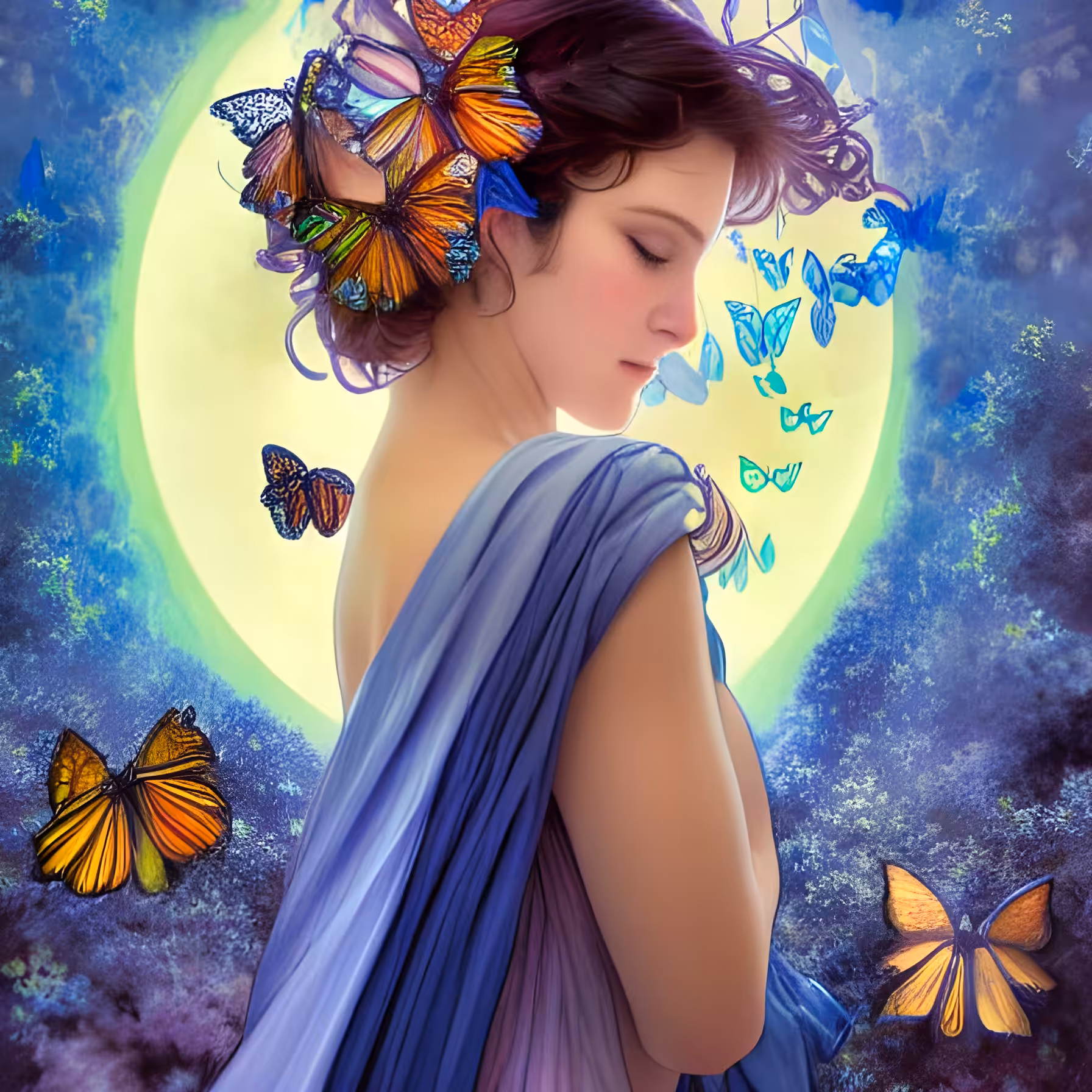 The Moon of the Monarch Butterflies