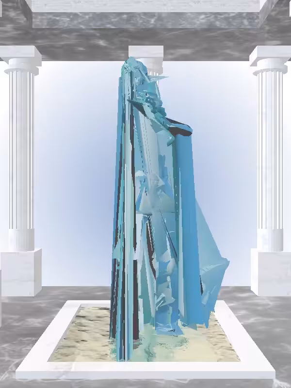 HeavenComputer: The Cheering Aqua Green Man #7106