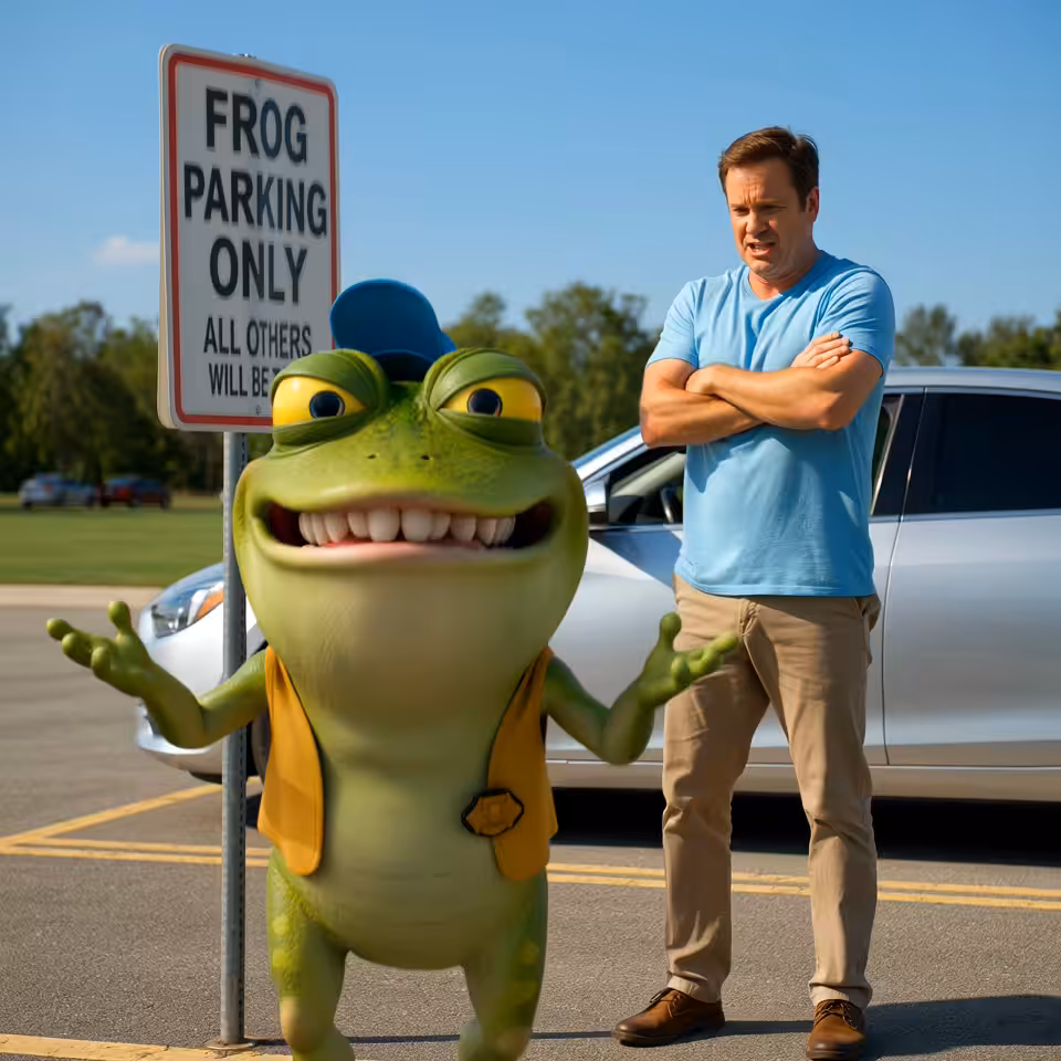 Frog Parking Only