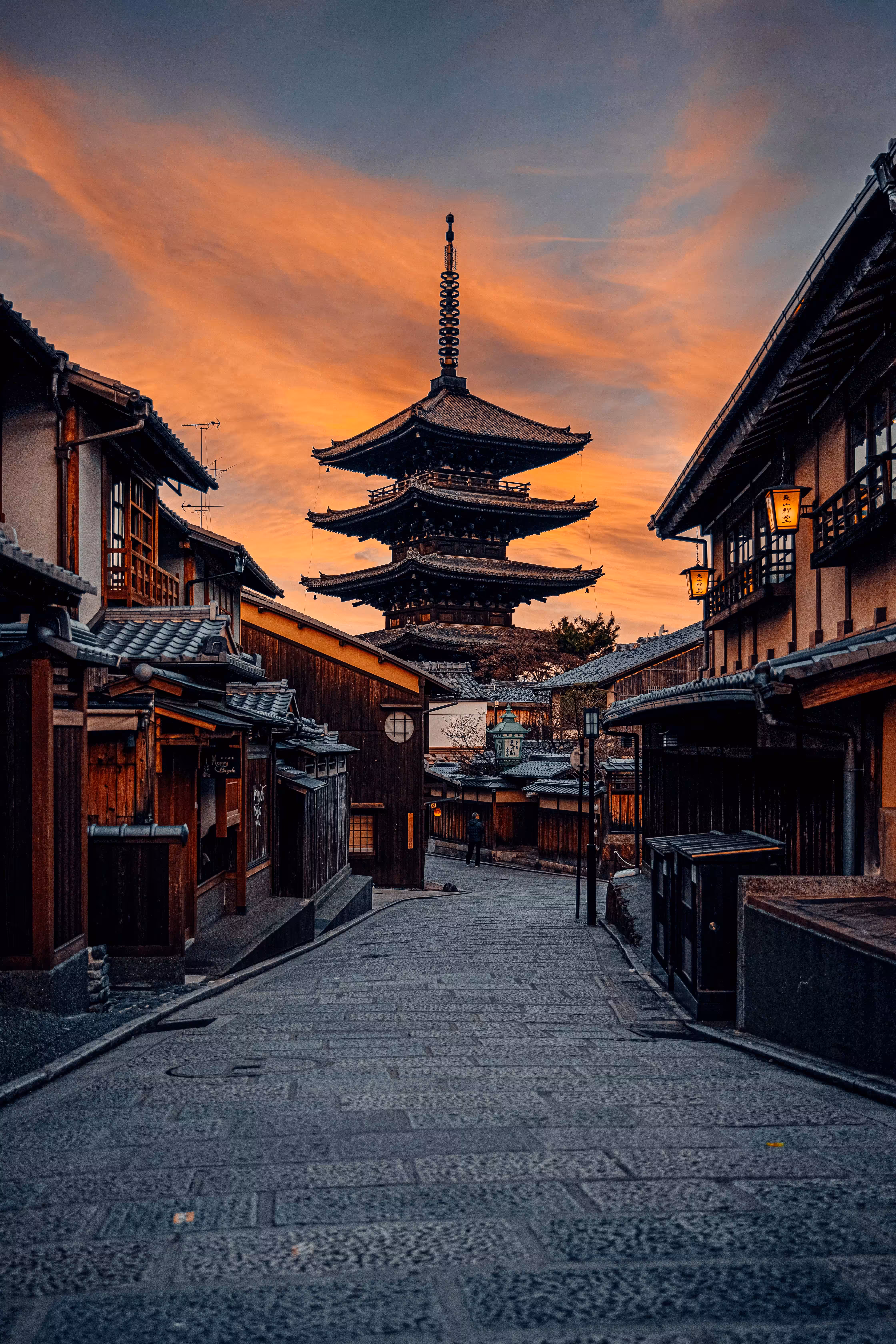 法觀寺 八坂之塔 Beautiful Sunset at Kyoto  