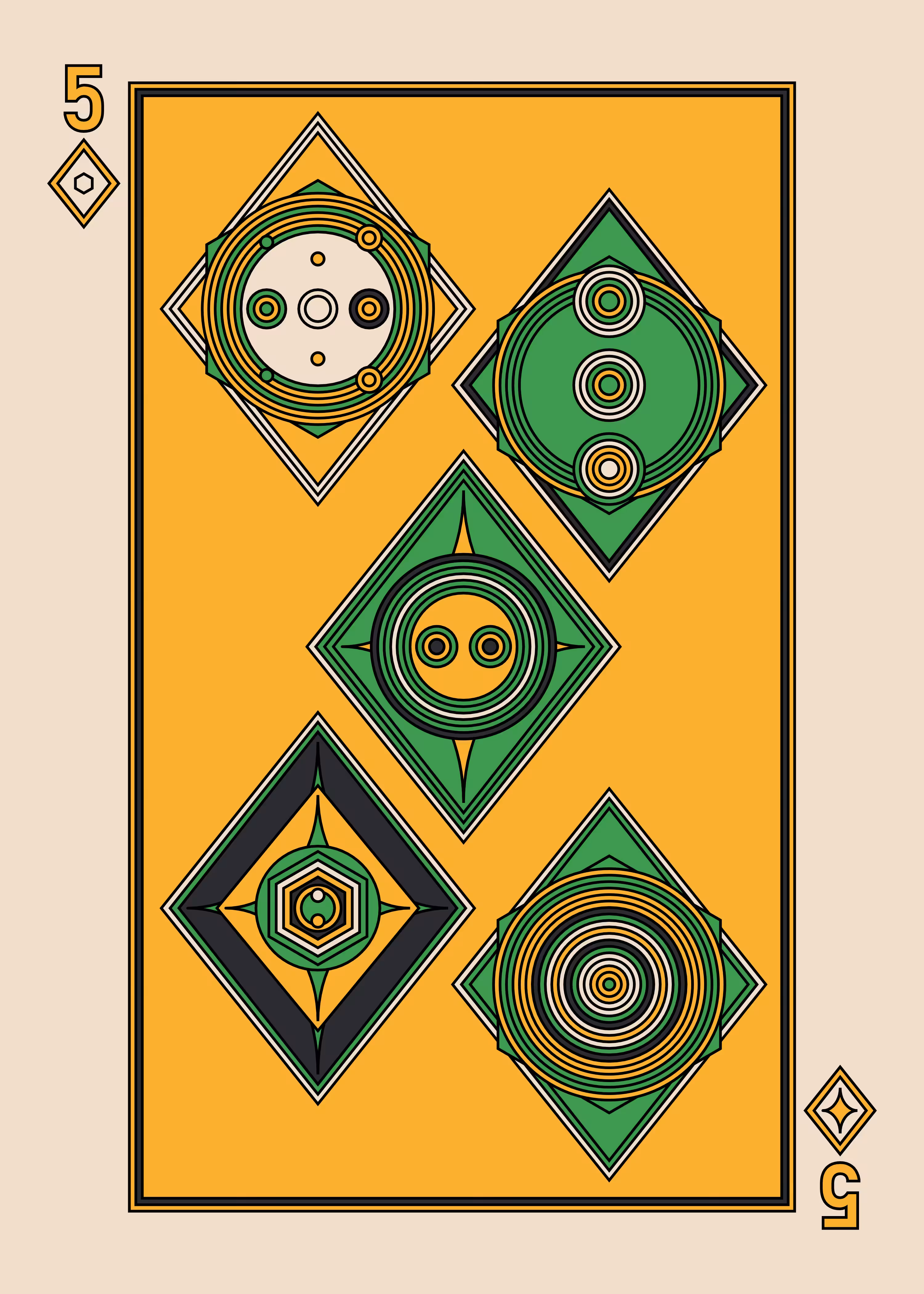 Five of Diamonds Dark
