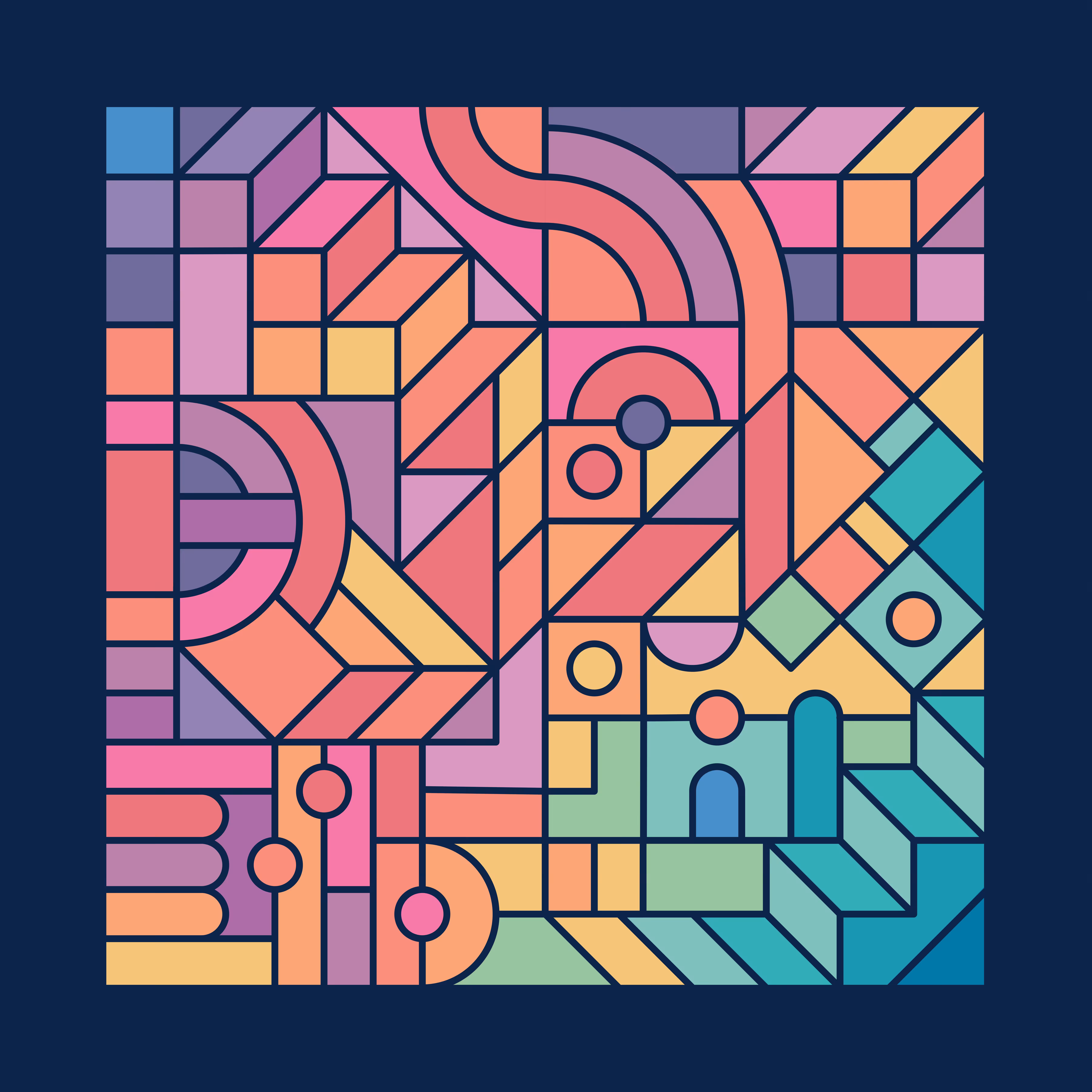 Colourful Chaos - Square ii. 