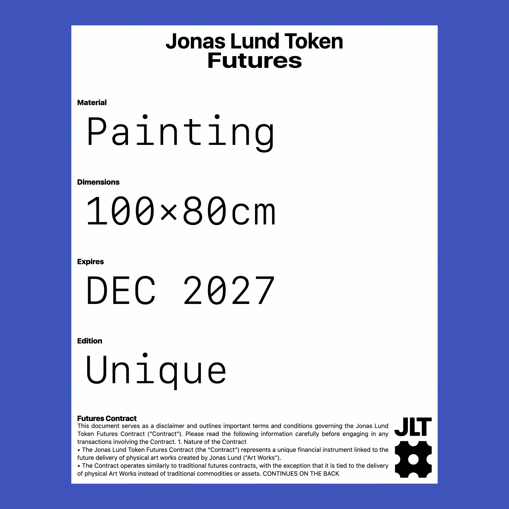 Jonas Lund Token Future #0