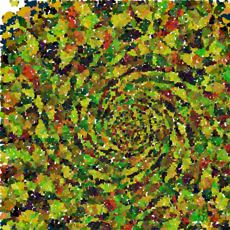 Mosaic or stained glass drops #35