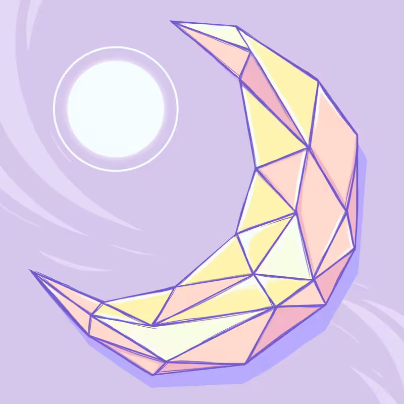 Moon #5 Origami