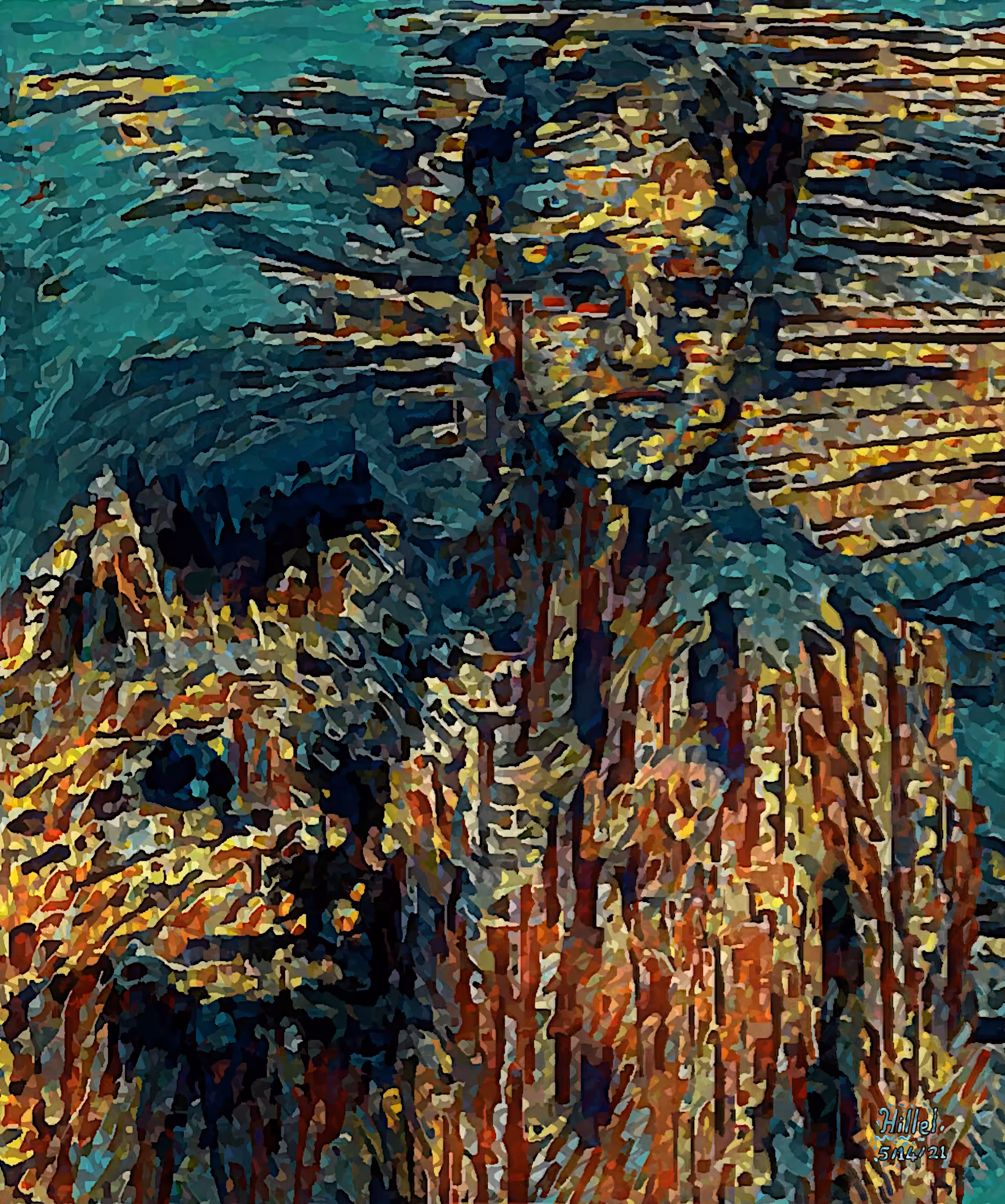 Boy and dog 
