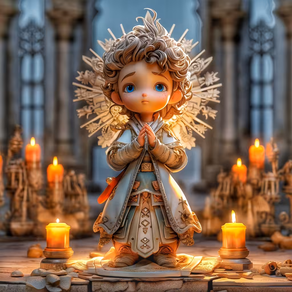 Cute Sculpture Wishing everyone a good year of peace