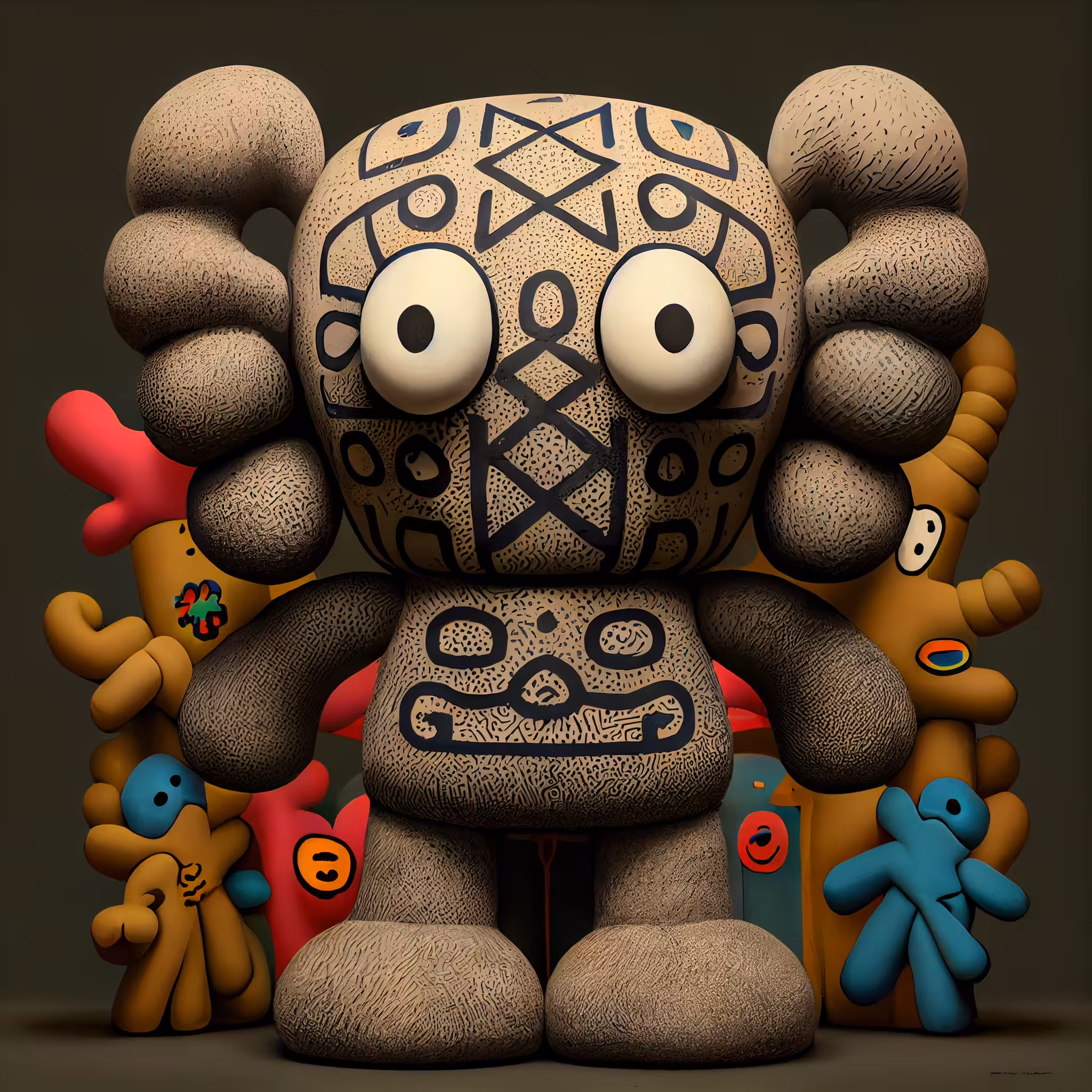 A.I. Art IS Art - KAWS tribute