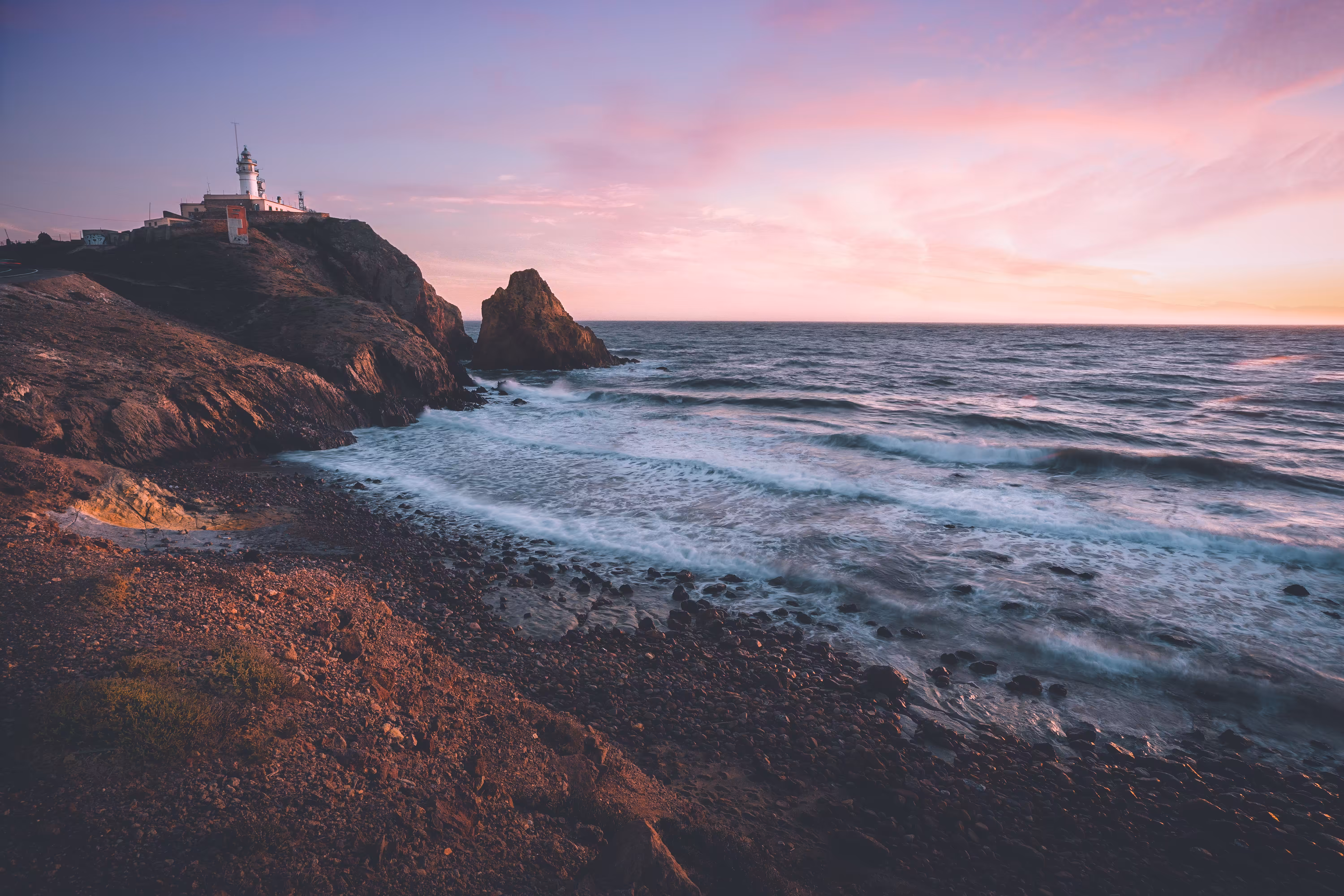Sunset at Cabo de Gata Lighthouse