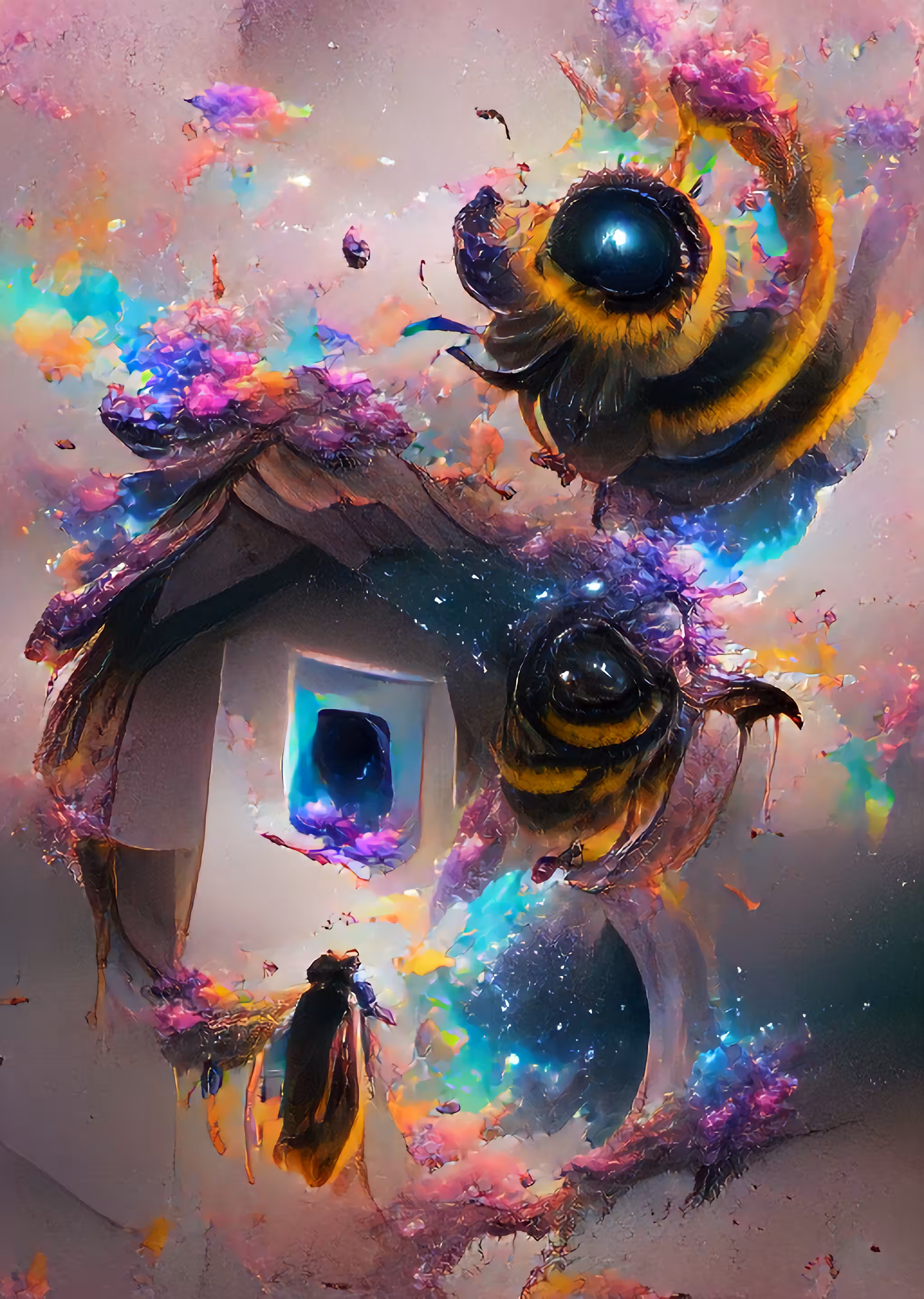 "I love bees, but I wish they didn't hang a portal in the middle of their house"
